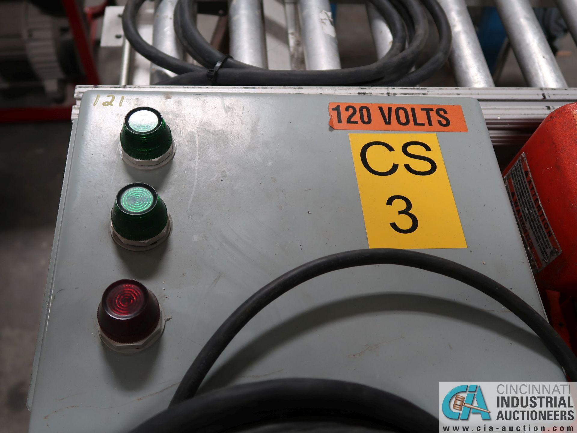 SECTION 12" WIDE & (1) SECTION 10" WIDE FOOT CONTROL POWER CONVEYOR - Image 2 of 2