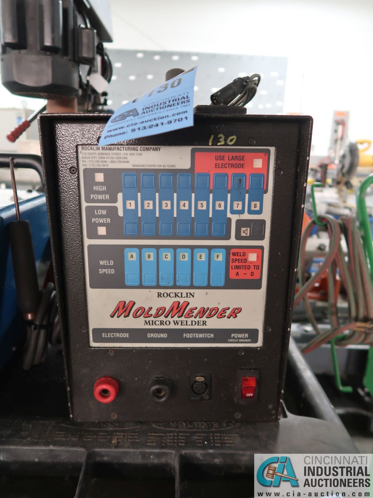 15 AMP ROCKLIN MODEL 912 MOLD MENDER MICRO WELDER; S/N 76517