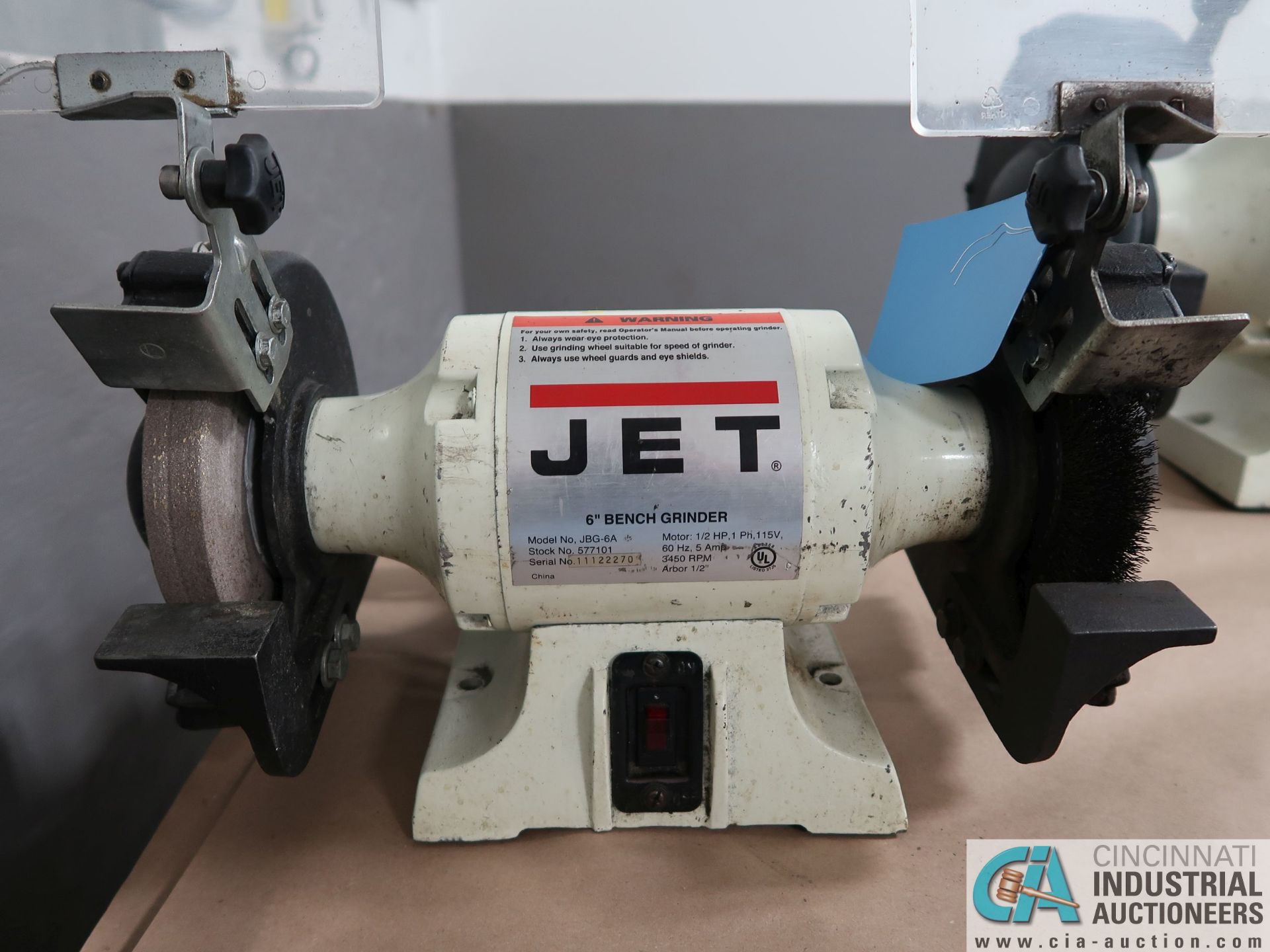 6" JET MODEL JBG-6A DOUBLE END BENCH GRINDER