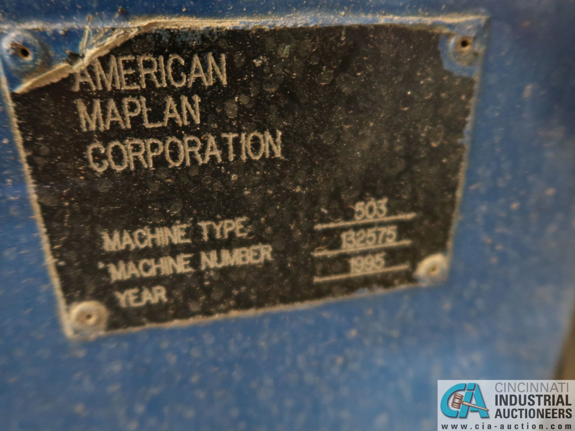 AMERICAN MAPLAN MODEL 503 PULLER; S/N 132575 (NEW 1995), 8" PULLER PADS - Image 17 of 17