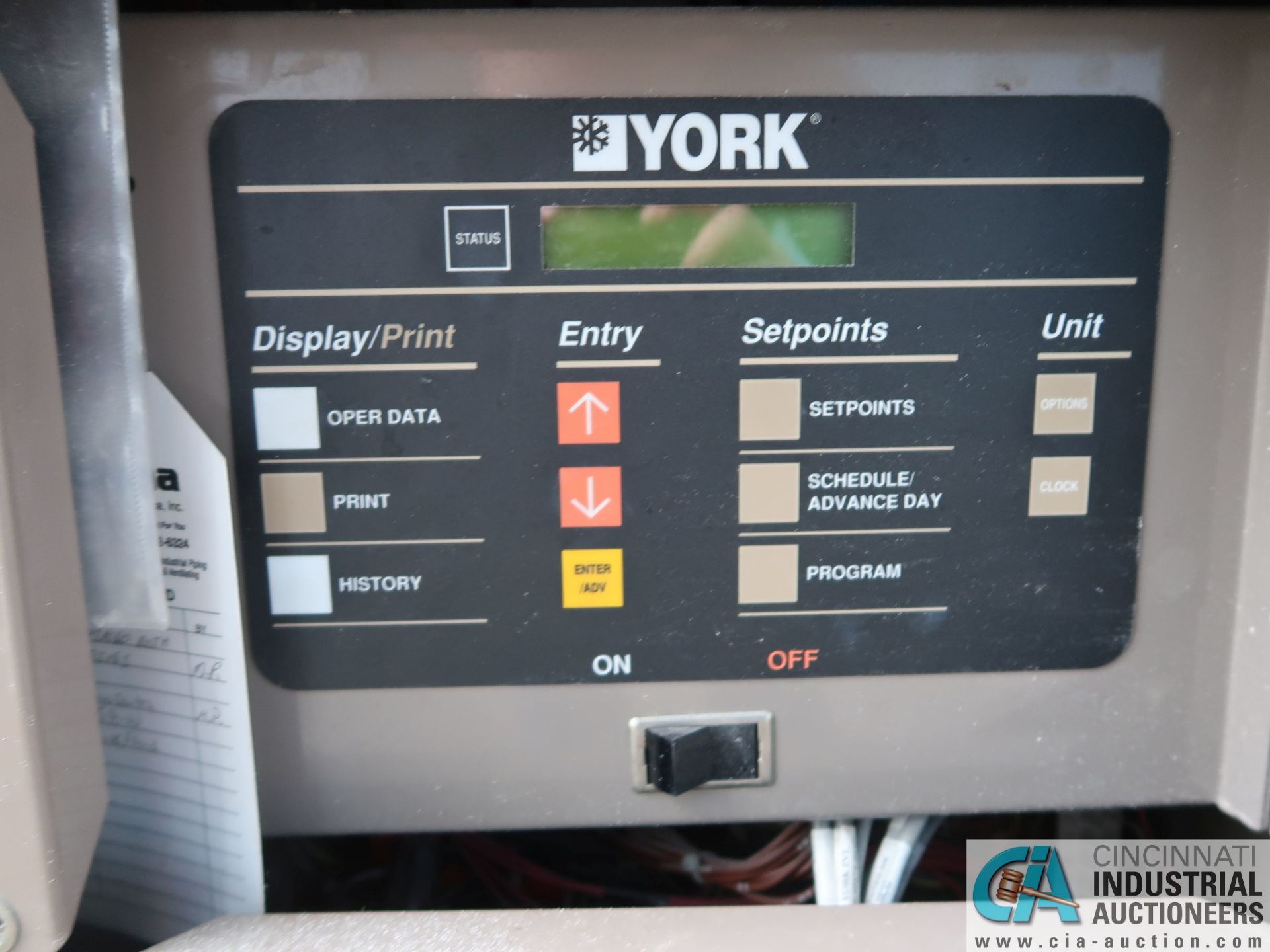 YORK MODEL YCAL0043EE46X AIR COOLED CHILLER; S/N 2GYM017046, R410A (2012) - Image 6 of 7