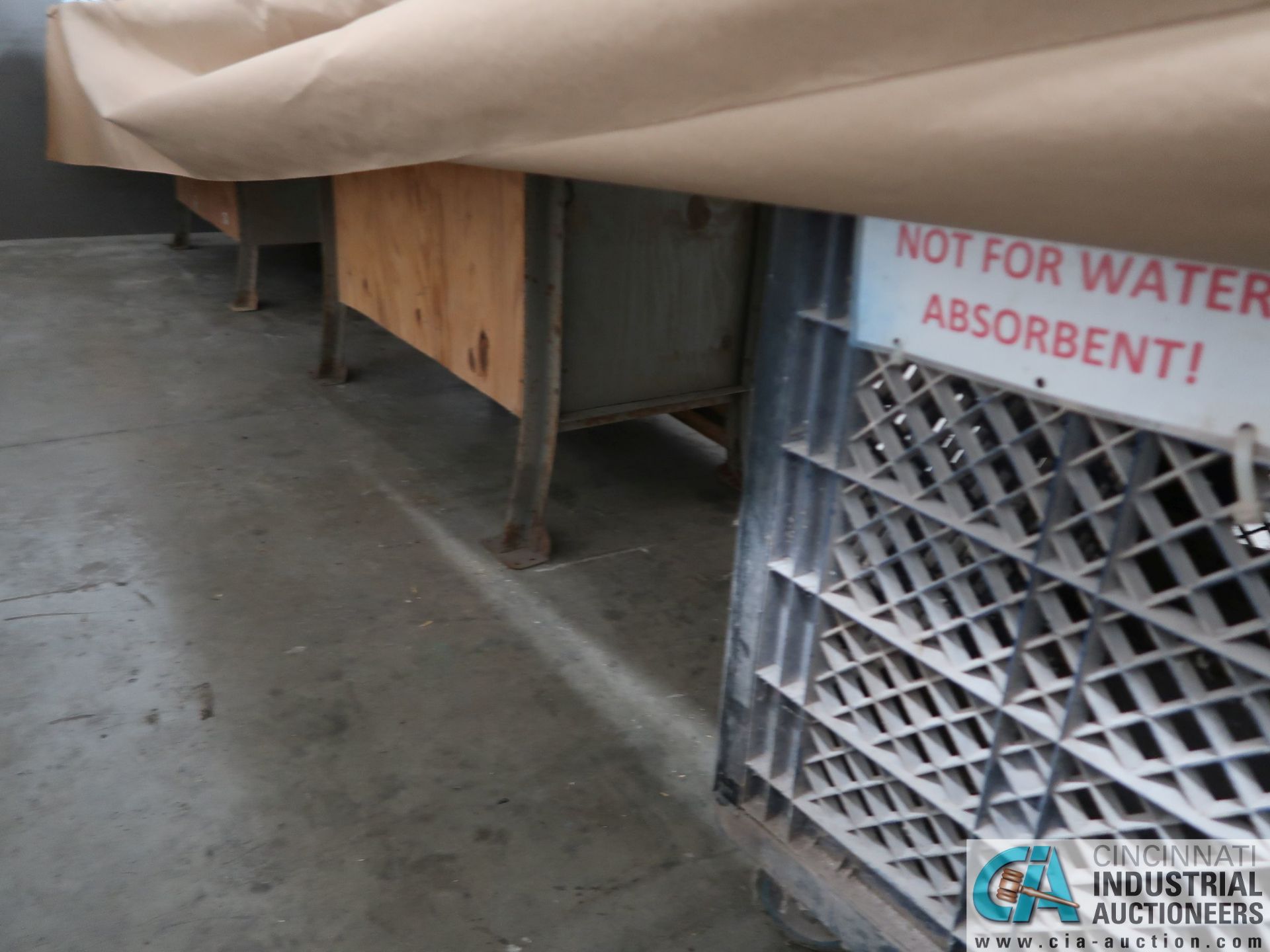 31-1/2" X 39-1/2" X 28" DEEP PORTABLE PLASTIC CARTS WITH (2) METAL BENCHES ** DELAYED REMOVAL 3/13/