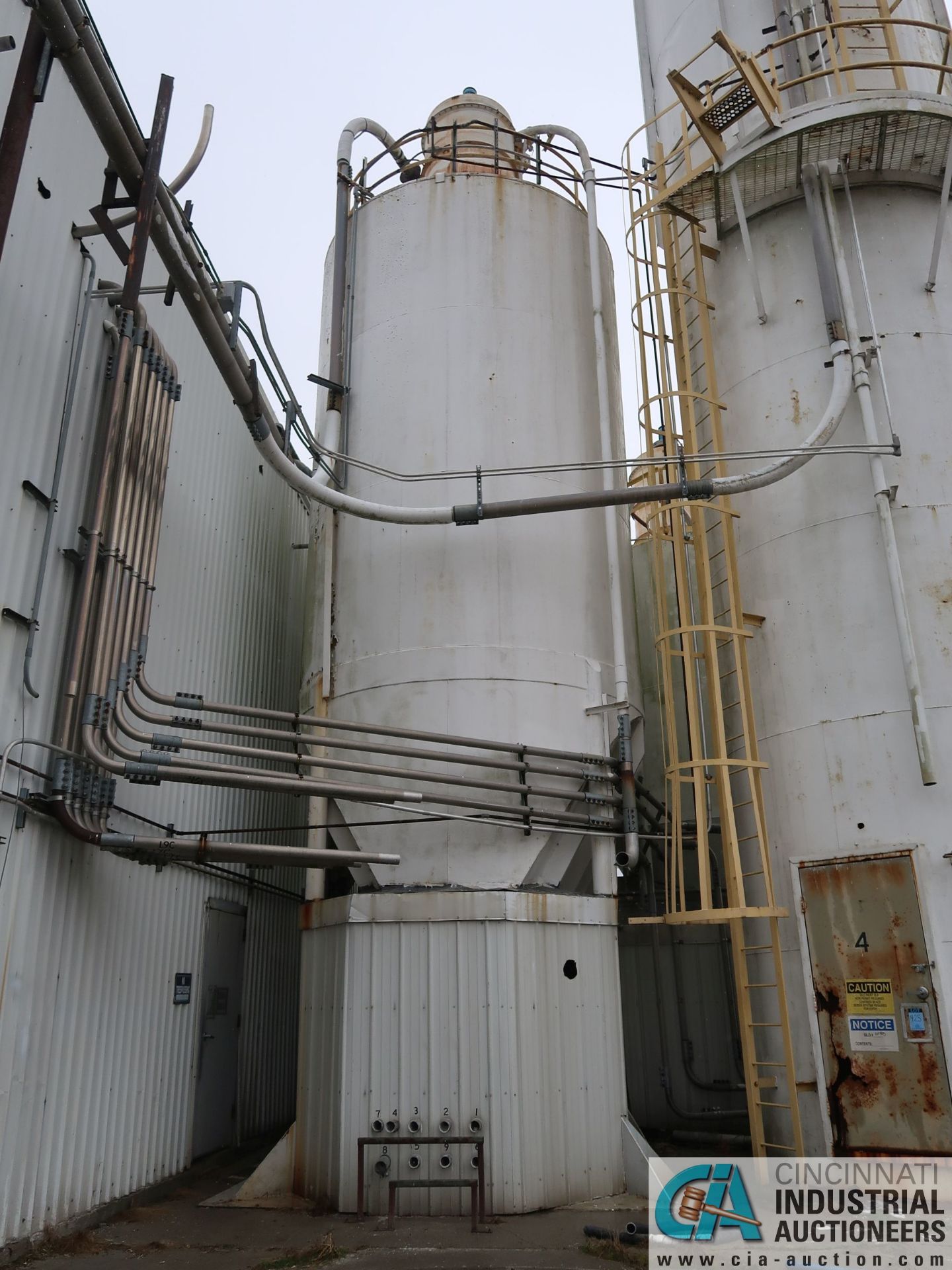 APPROX. 12' x 36' WELDED STEEL SILO