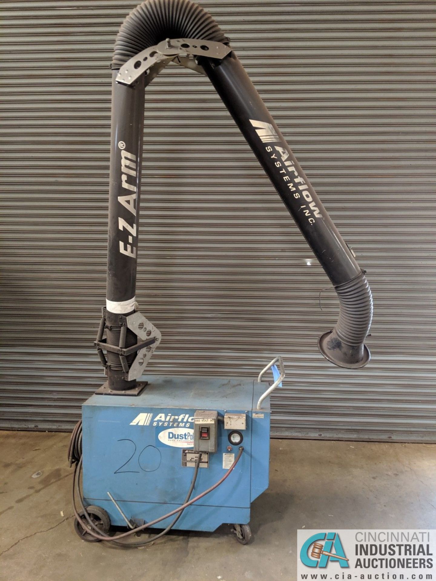 1.5 HP AIRFLOW SYSTEMS PORTABLE DUST COLLECTOR WITH "E-Z ARM" ARTICULATING EXTRACTION ARM; M/N - Image 2 of 5
