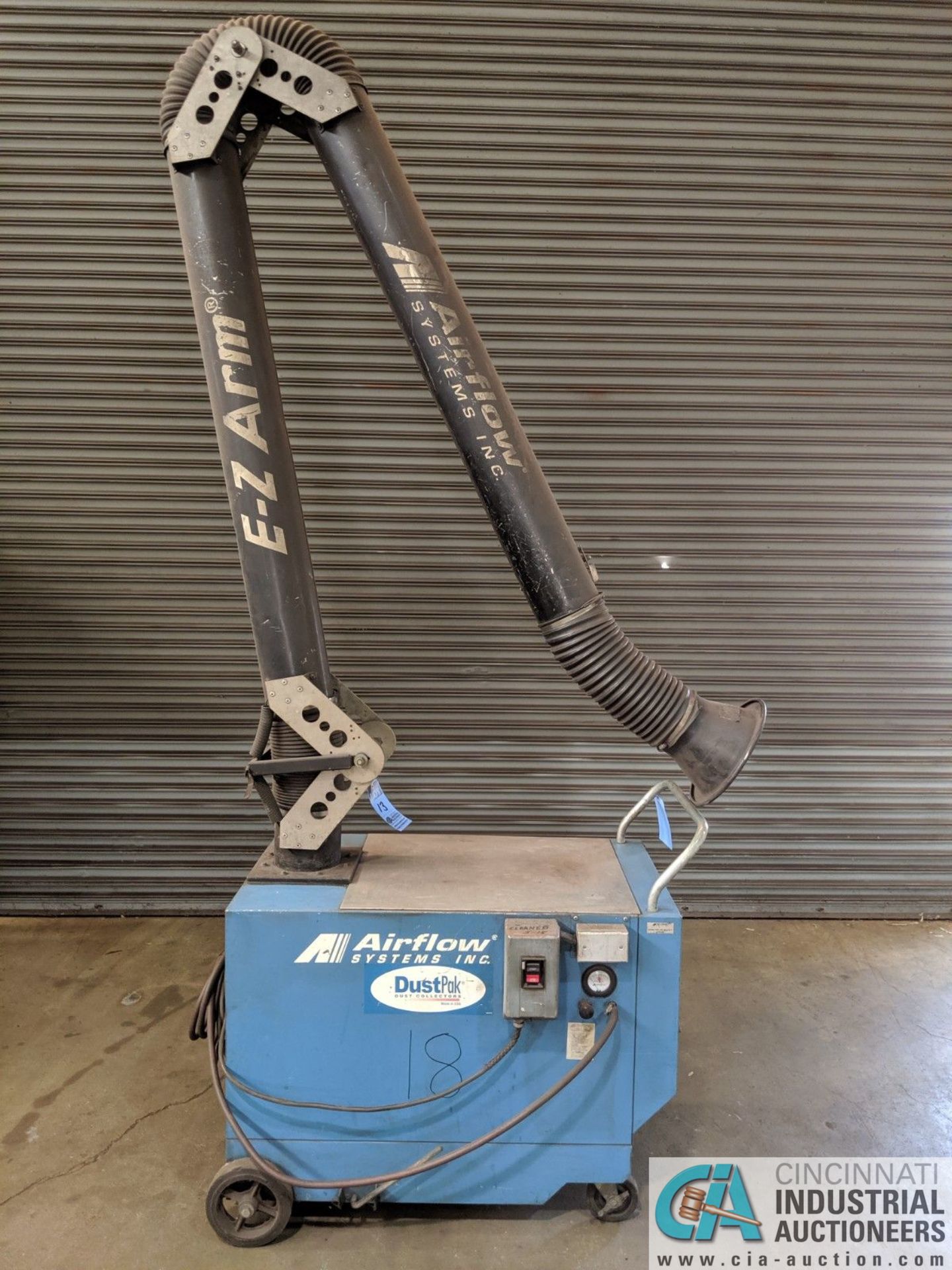 1.5 HP AIRFLOW SYSTEMS PORTABLE DUST COLLECTOR WITH "E-Z ARM" ARTICULATING EXTRACTION ARM; M/N - Image 2 of 5