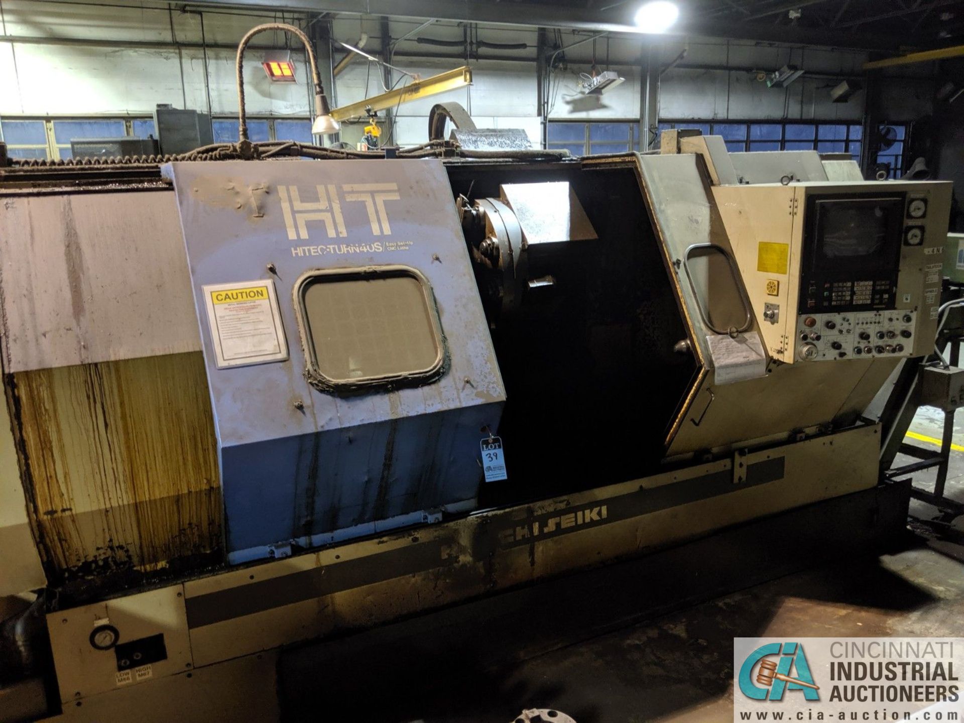 HITACHI SEIKI HITEC-TURN HT-40S CNC SLANT BED LATHE; S/N HTS40088 **RIGGING FEE DUE INDUSTRIAL SERV - Image 2 of 8