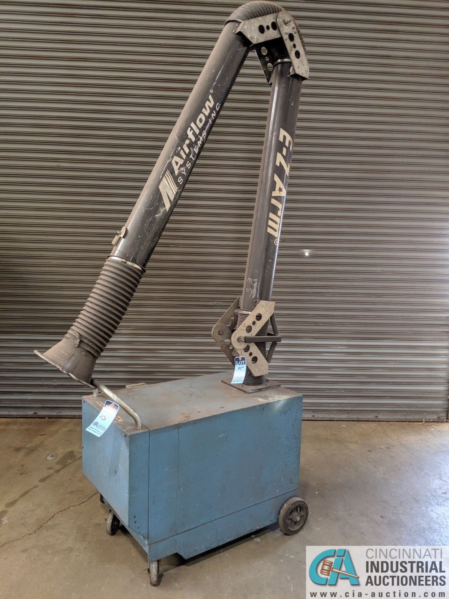 1.5 HP AIRFLOW SYSTEMS PORTABLE DUST COLLECTOR WITH "E-Z ARM" ARTICULATING EXTRACTION ARM; M/N - Image 2 of 4