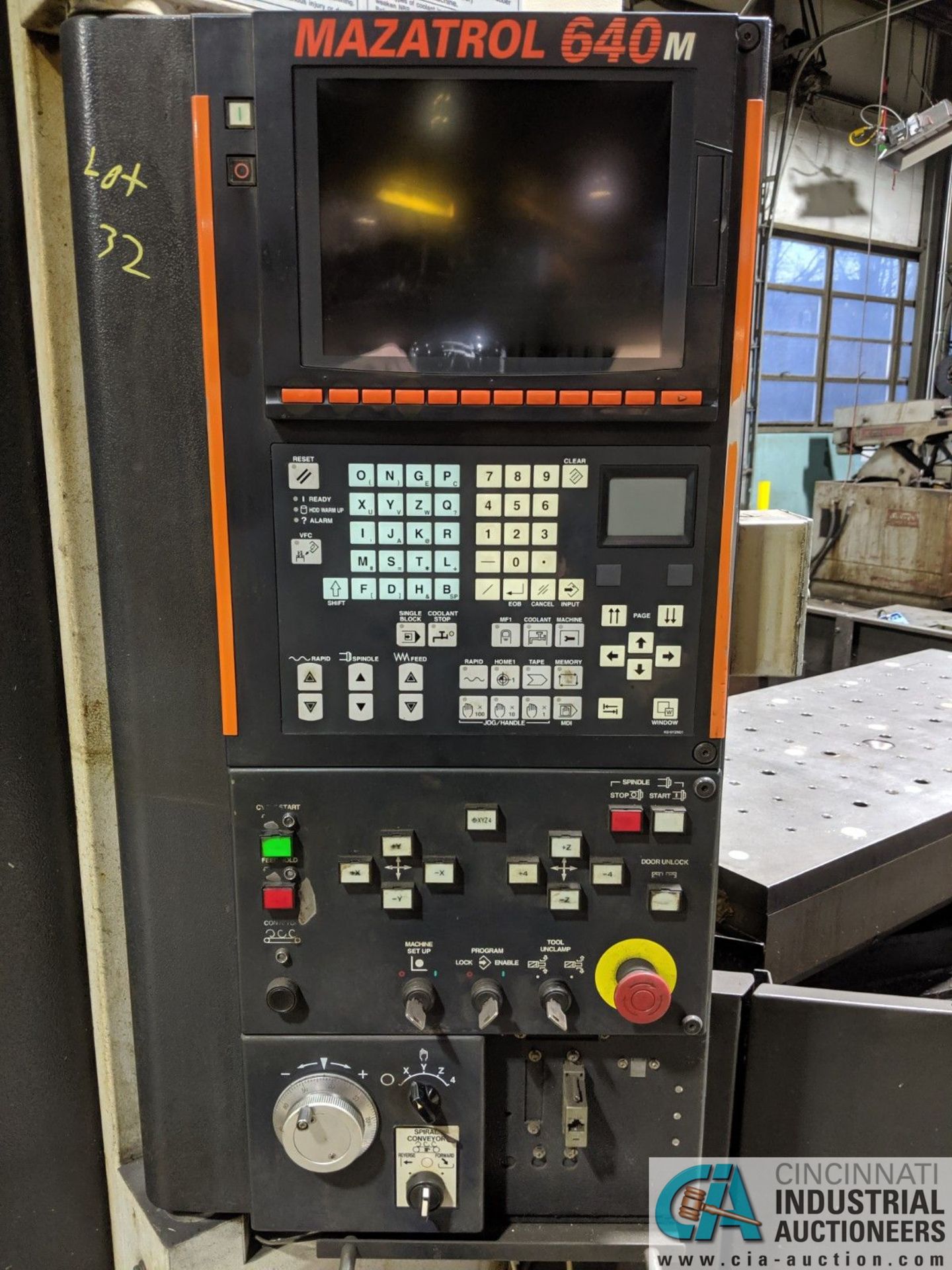 MAZAK MODEL MTV-515/40N CNC VERTICAL MACHINING CENTER WITH PALLET CHANGER; SN/ 72536, MAZATROL - Image 3 of 18