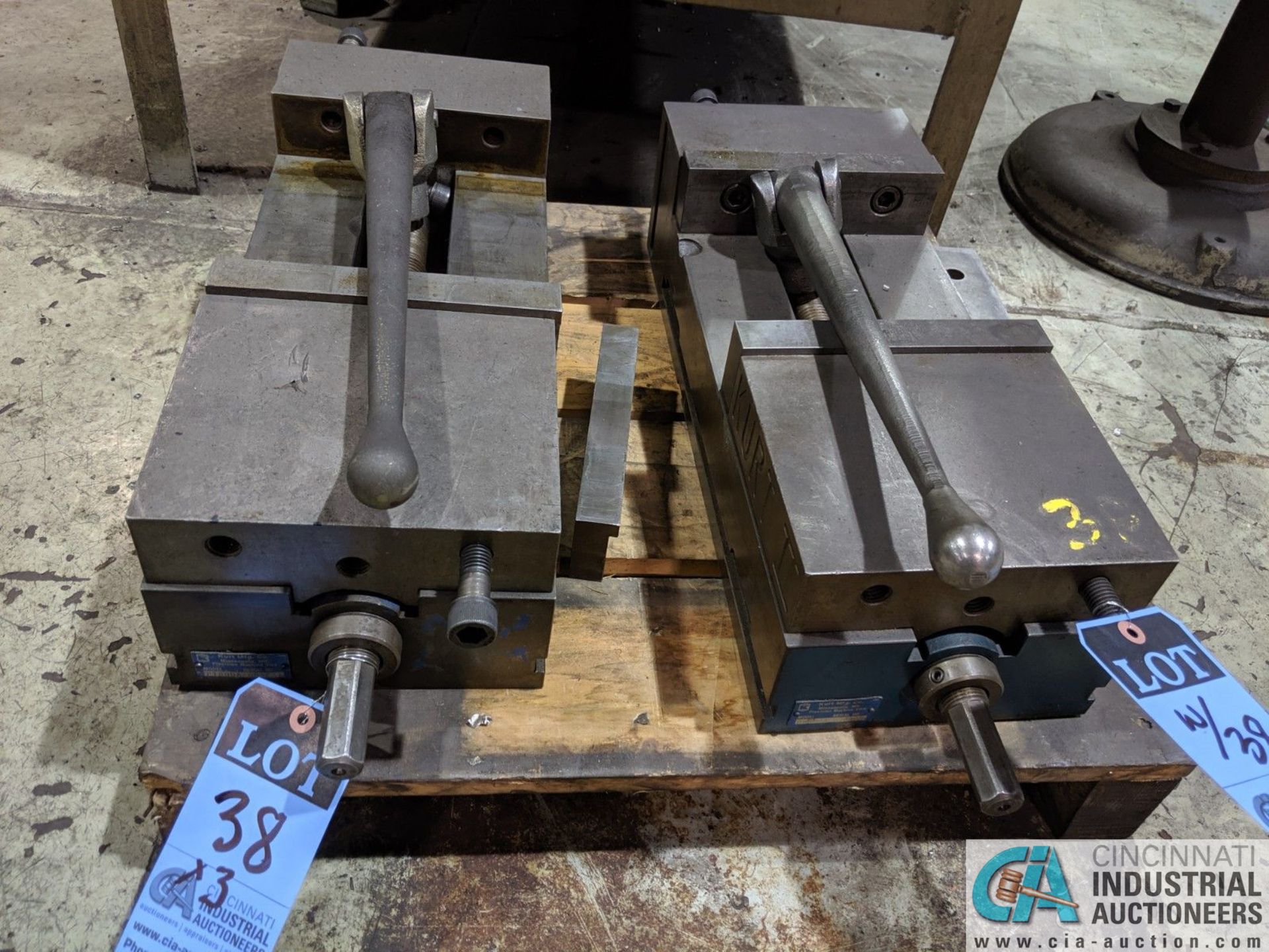 KURT 8" MODEL PT800A MACHINIST VISES **RIGGING FEE DUE INDUSTRIAL SERVICES $50.00, PRICE VALID UNTIL