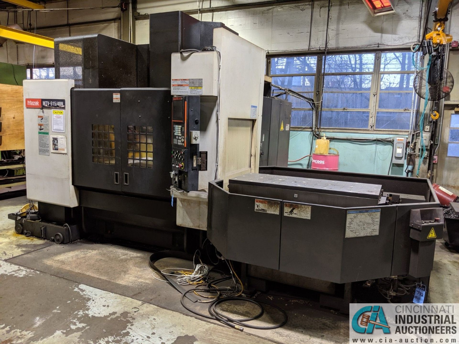 MAZAK MODEL MTV-515/40N CNC VERTICAL MACHINING CENTER WITH PALLET CHANGER; SN/ 72536, MAZATROL - Image 18 of 18