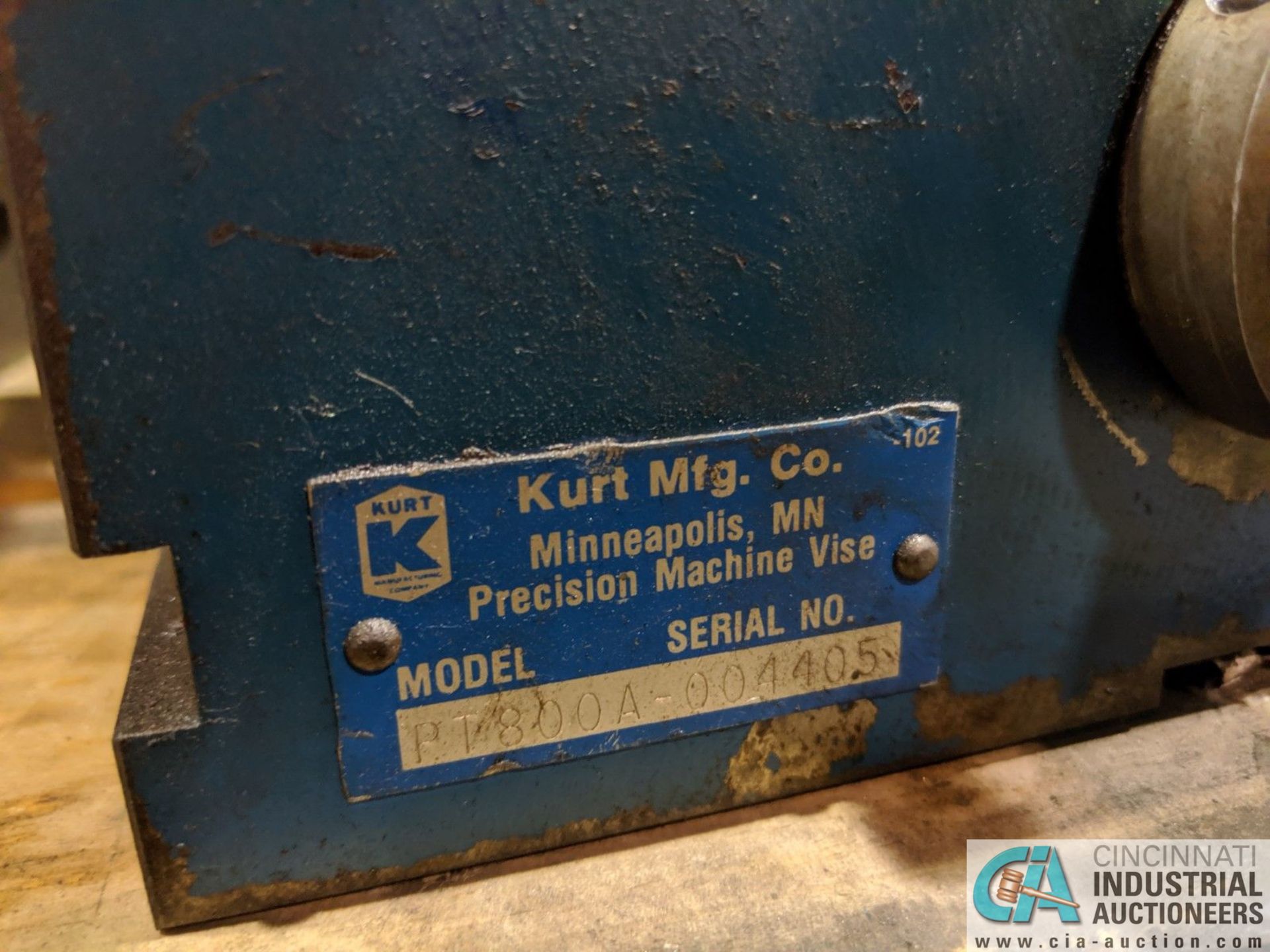 KURT 8" MODEL PT800A MACHINIST VISES **RIGGING FEE DUE INDUSTRIAL SERVICES $50.00, PRICE VALID UNTIL - Image 3 of 6