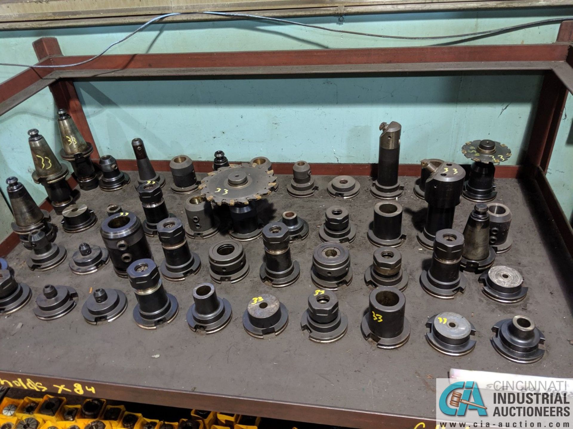 (LOT) 50 TAPER TOOLING TO INCLUDE (84) TOOLHOLDERS AND (49) COLLETS **RIGGING FEE DUE INDUSTRIAL SER - Image 2 of 5