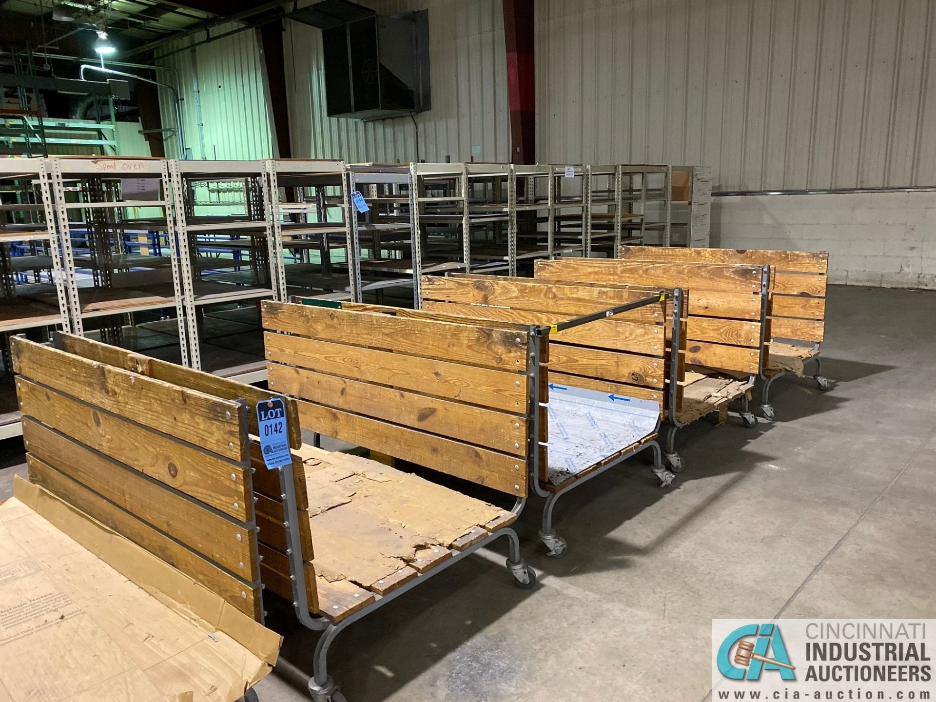 62" X 38" WOOD MATERIAL CARTS