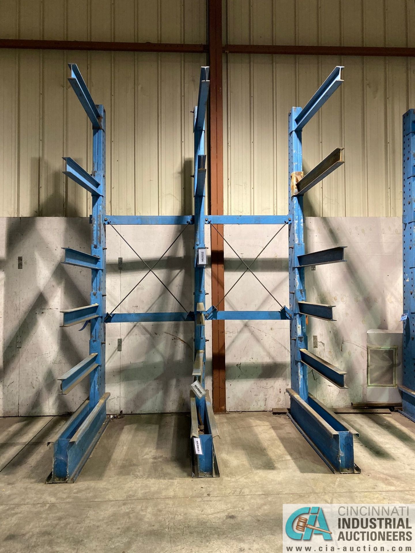 48" ARM X 108" X 144" HEAVY DUTY STEEL CANTILEVER RACK - Image 2 of 2