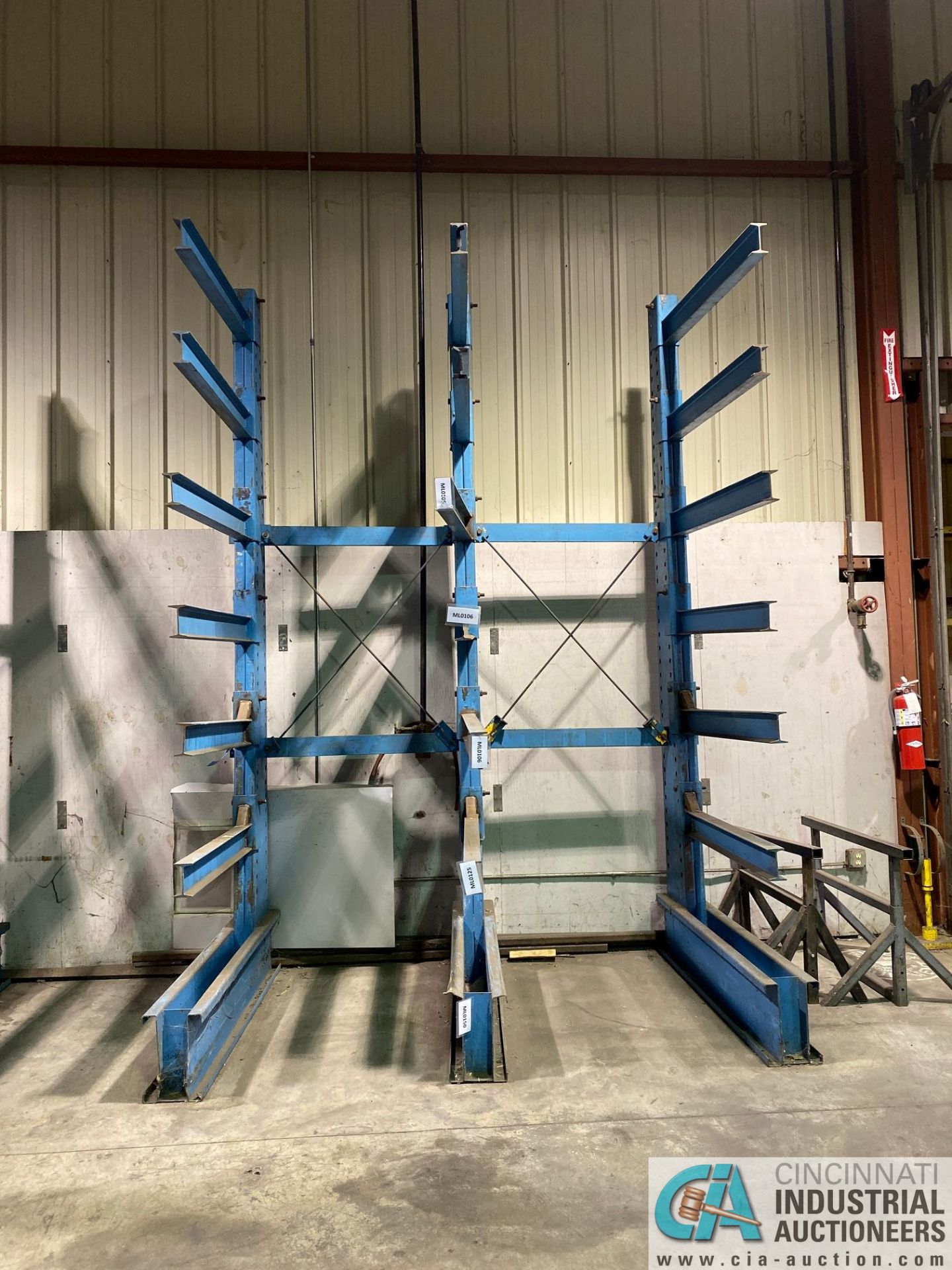 48" ARM X 108" X 144" HEAVY DUTY STEEL CANTILEVER RACK - Image 2 of 2