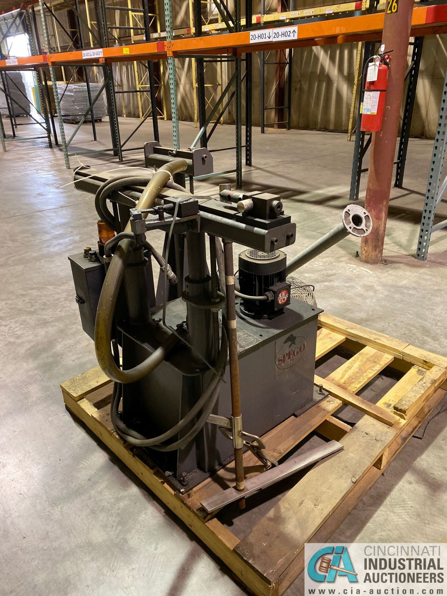 14" PEDRAXZZOLI MODEL PERRIS 350 AP AUTO COLD SAW; WITH HYDRAULIC PUMP AND DUST COLLECTOR - Image 8 of 9