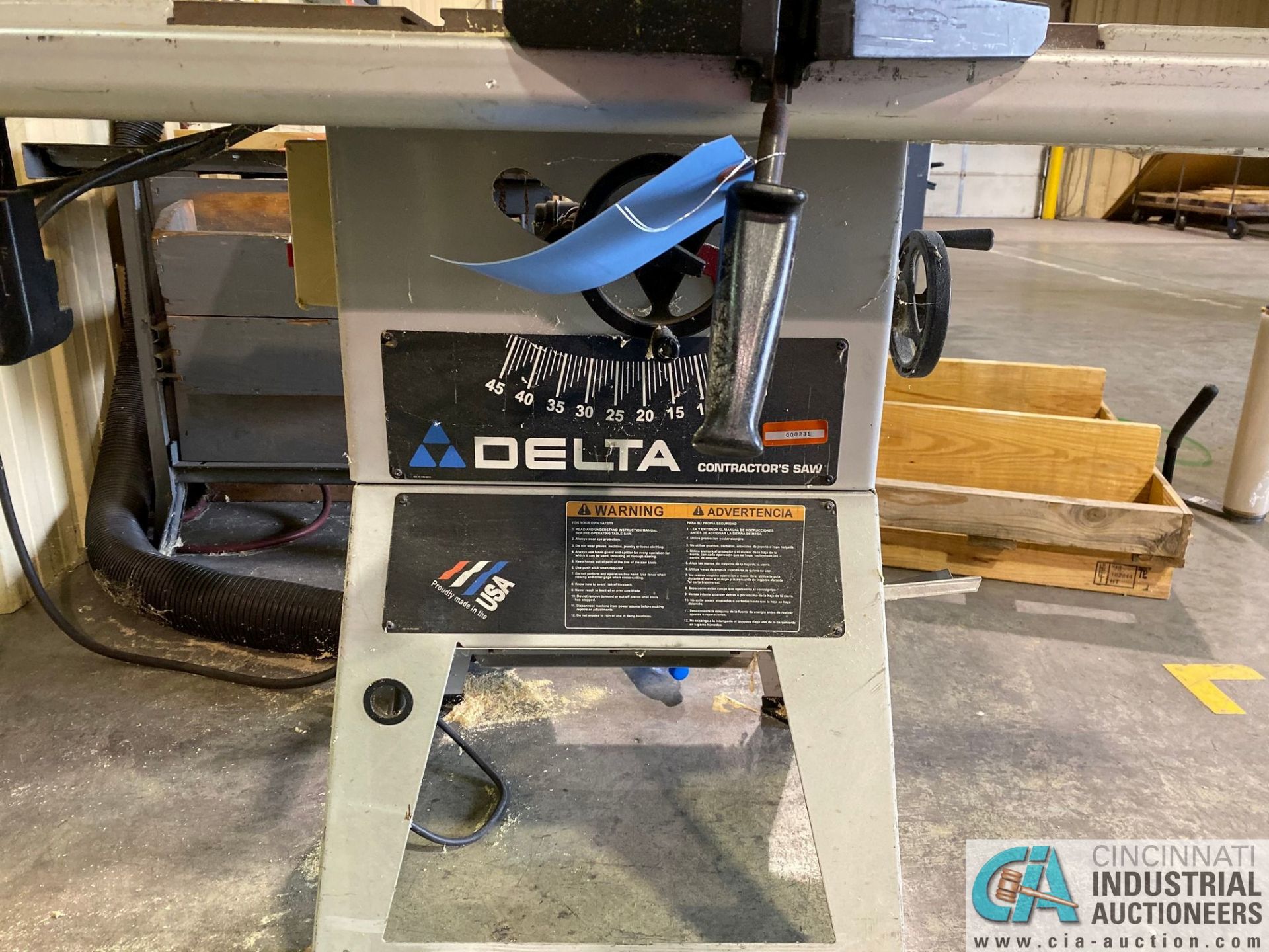 8-1/2" DELTA CONTRACTOR TABLE SAW - Image 4 of 5