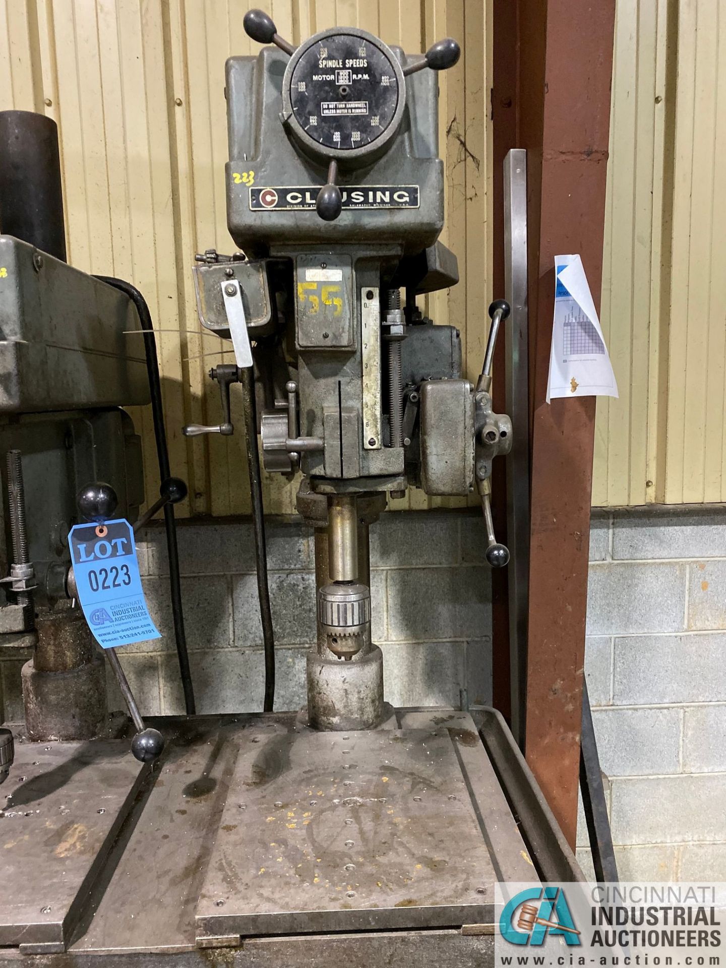 18" - 20" 4-HEAD CLAUSING DRILL PRESS, SPINDLE SPEED 150-2000 RPM - Image 7 of 7