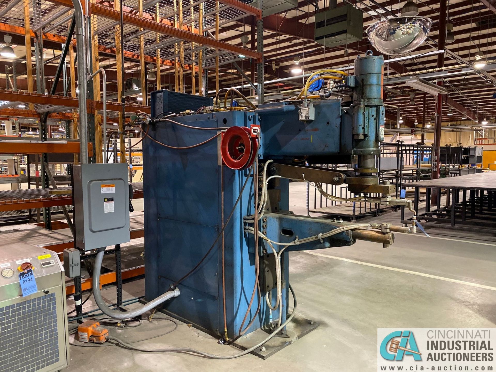 75 KVA ACME MODEL 535A SPOT WELDER; S/N H4259, 36" THROAT