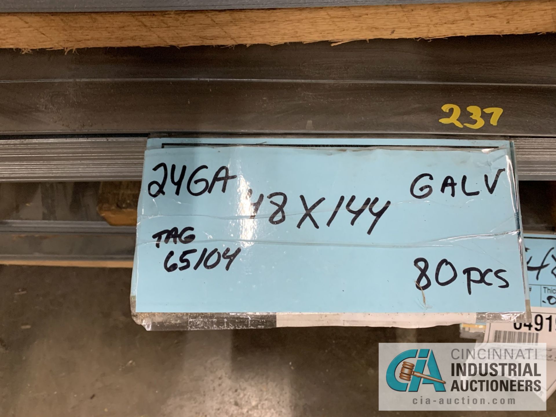 (LOT) APPROX. 32,228 LBS. COATED SHEET STEEL, 1-STACK, 12-BUNDLES, SEE INVENTORY FOR LISTING. - Image 11 of 13