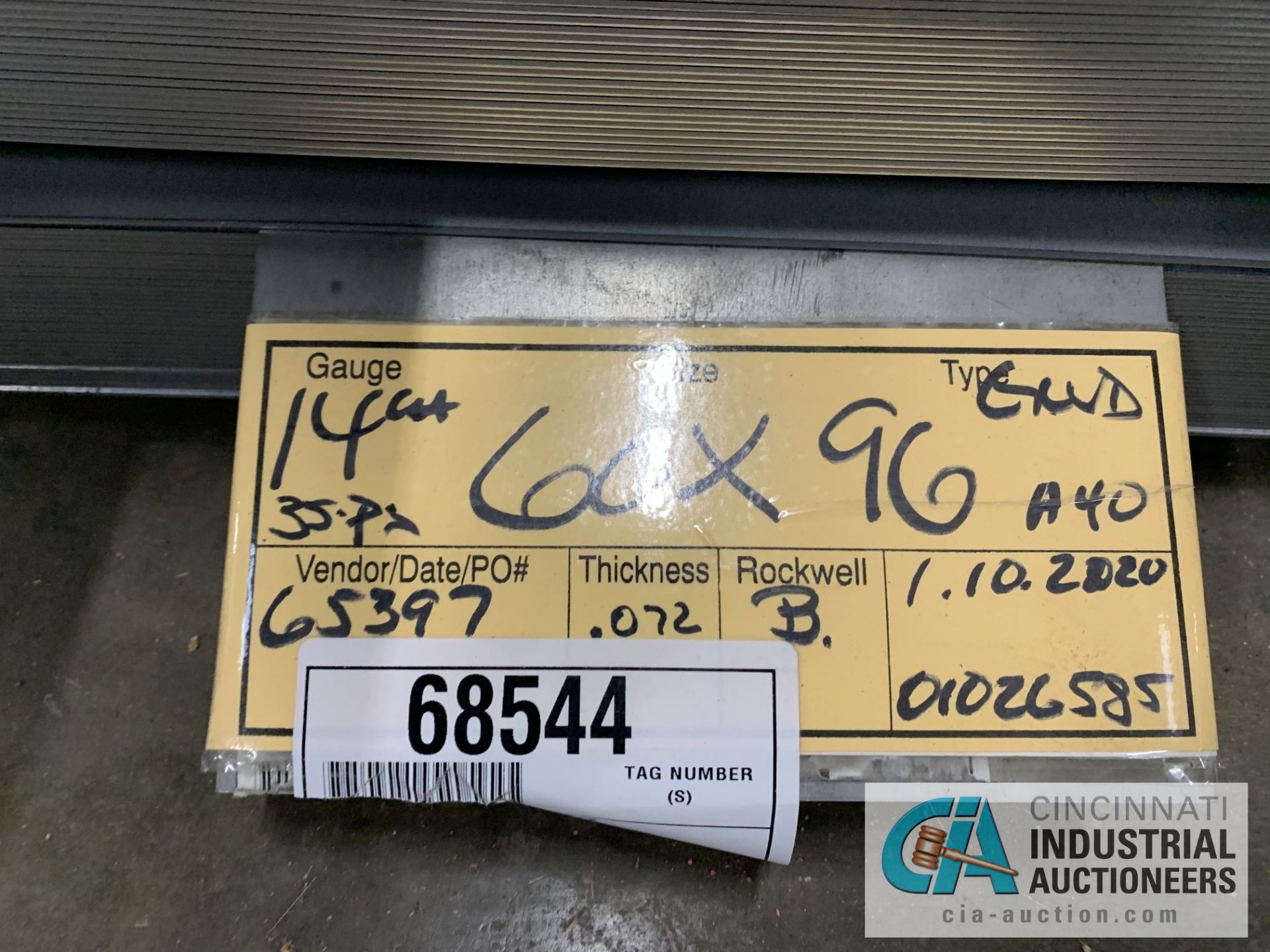 (LOT) APPROX. 30,372 LBS. COATED SHEET STEEL, 1-STACK, 8-BUNDLES, SEE INVENTORY FOR LISTING. - Image 11 of 11