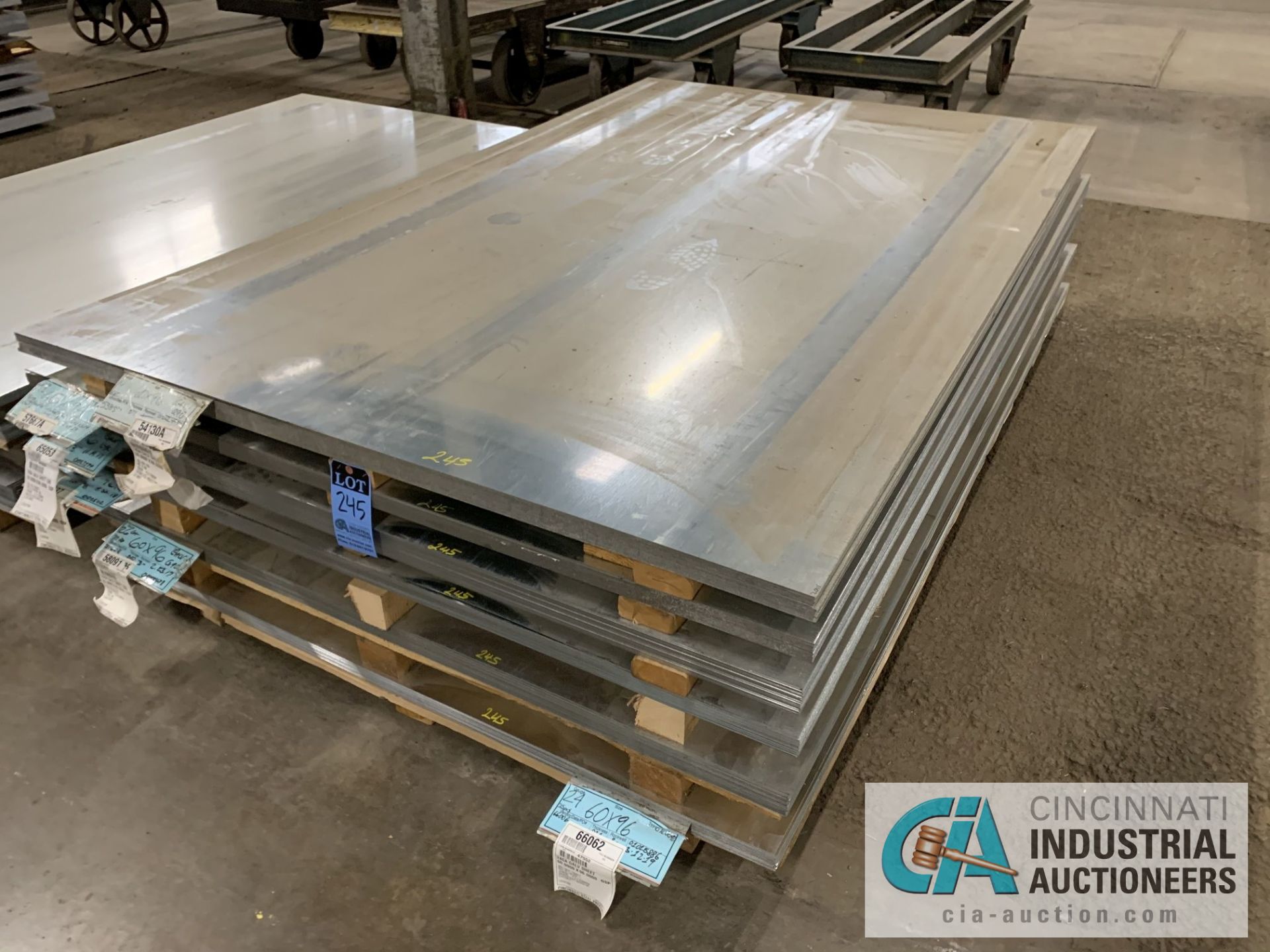 (LOT) APPROX. 16,967 LBS. COATED SHEET STEEL, 1-STACK, 6-BUNDLES, SEE INVENTORY FOR LISTING.