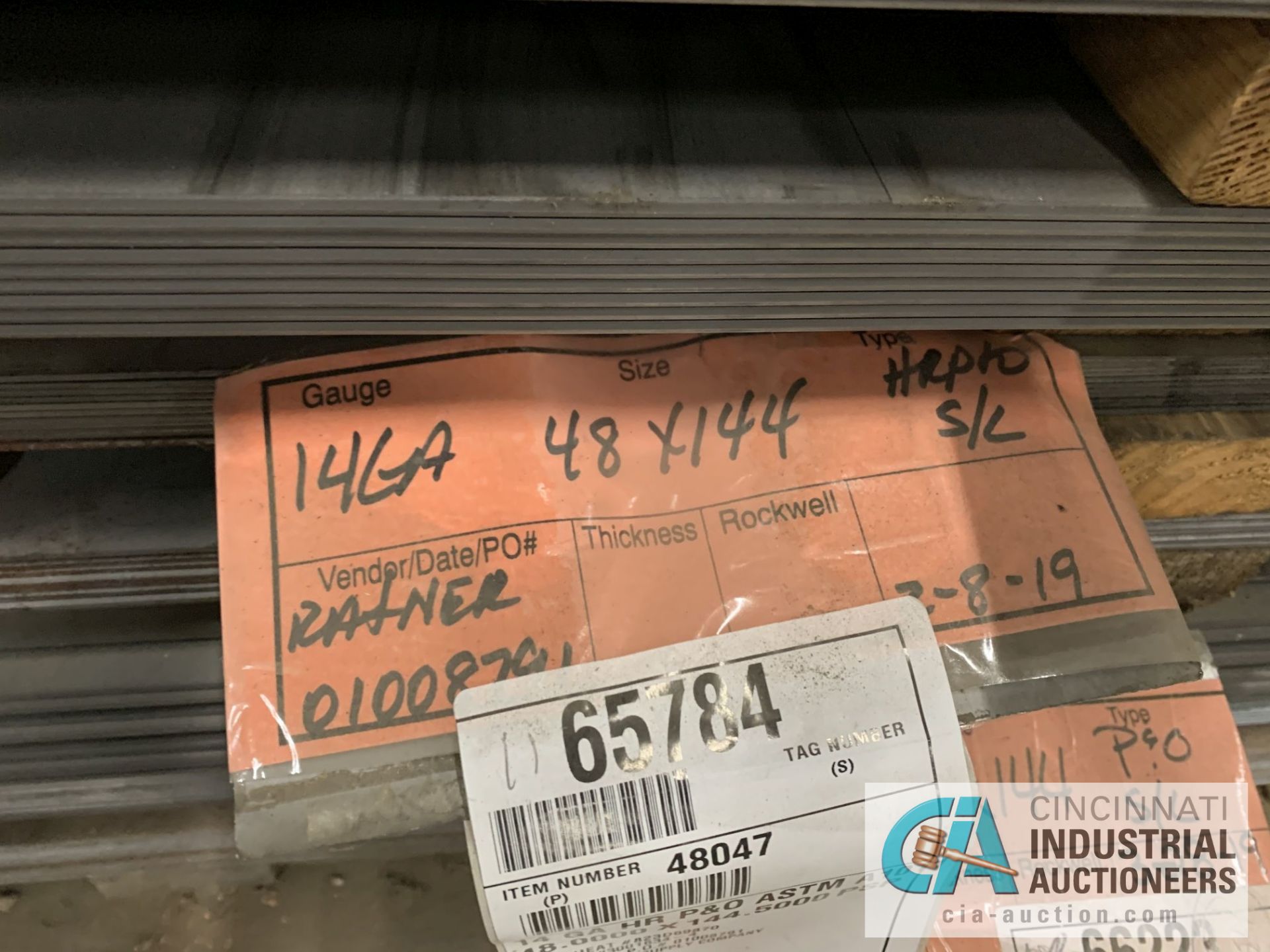 (LOT) APPROX. 27,334 LBS. UNCOATED SHEET STEEL, 1-STACK, 7-BUNDLES, SEE INVENTORY FOR LISTING. - Image 4 of 8