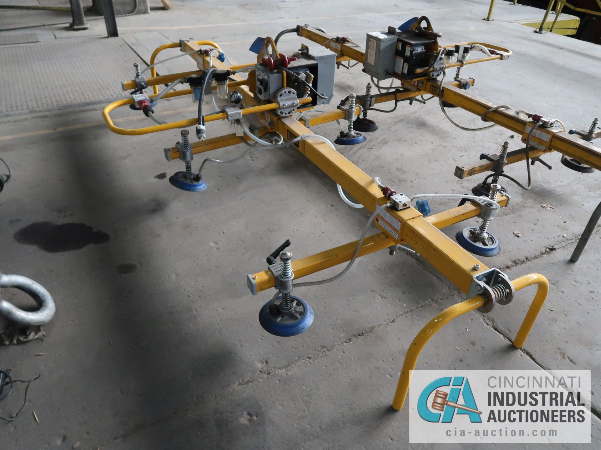 900 LB X 12' X 6' ANVER MODEL VPFL4-04-AC-L3P/6P VACUUM SHEET LIFTER; S/N S0160008674 ( NEW 2016)