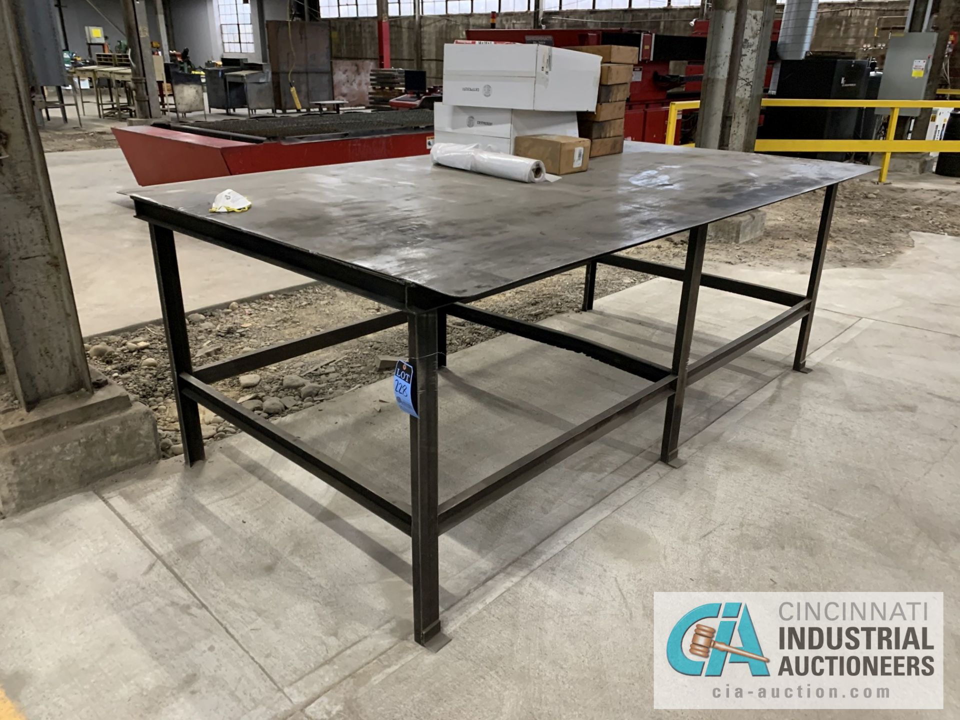 6' X 10' X 45" STEEL LAYOUT TABLE