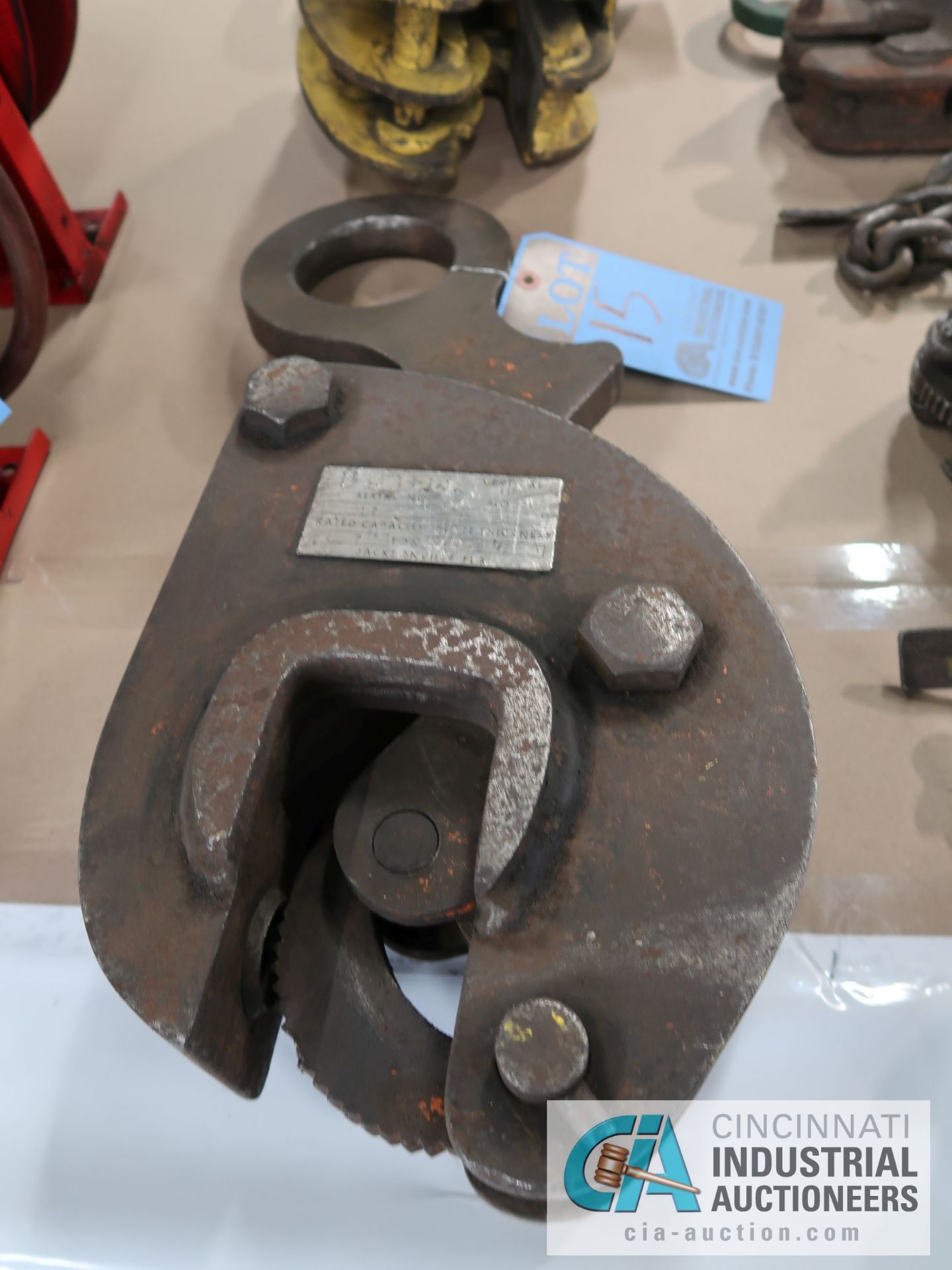 7 TON RENFROE MODEL BD PLATE LIFTING CLAMP