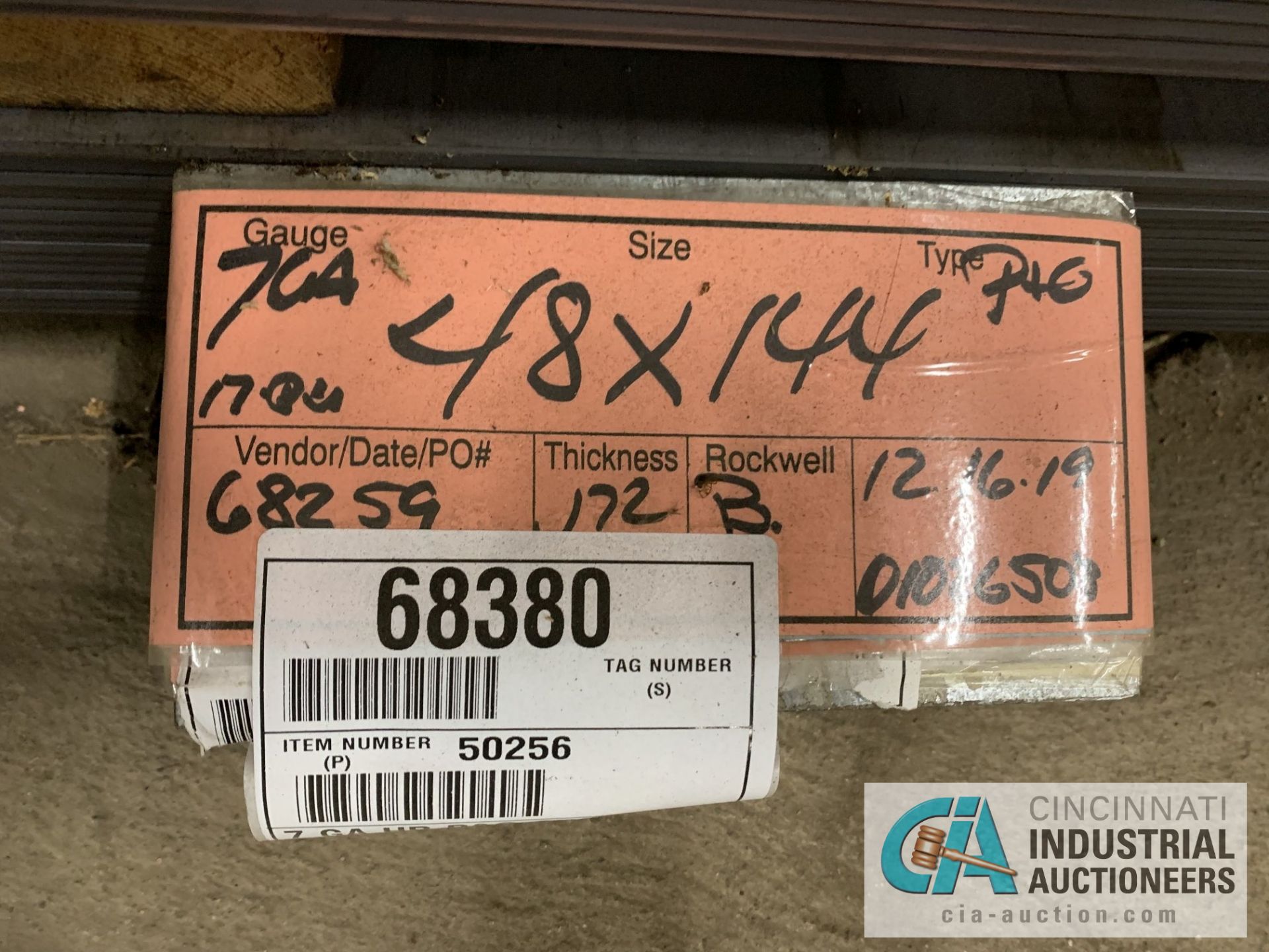 (LOT) APPROX. 21,481 LBS. UNCOATED SHEET STEEL, 1-STACK, 4-BUNDLES, SEE INVENTORY FOR LISTING. - Image 5 of 5