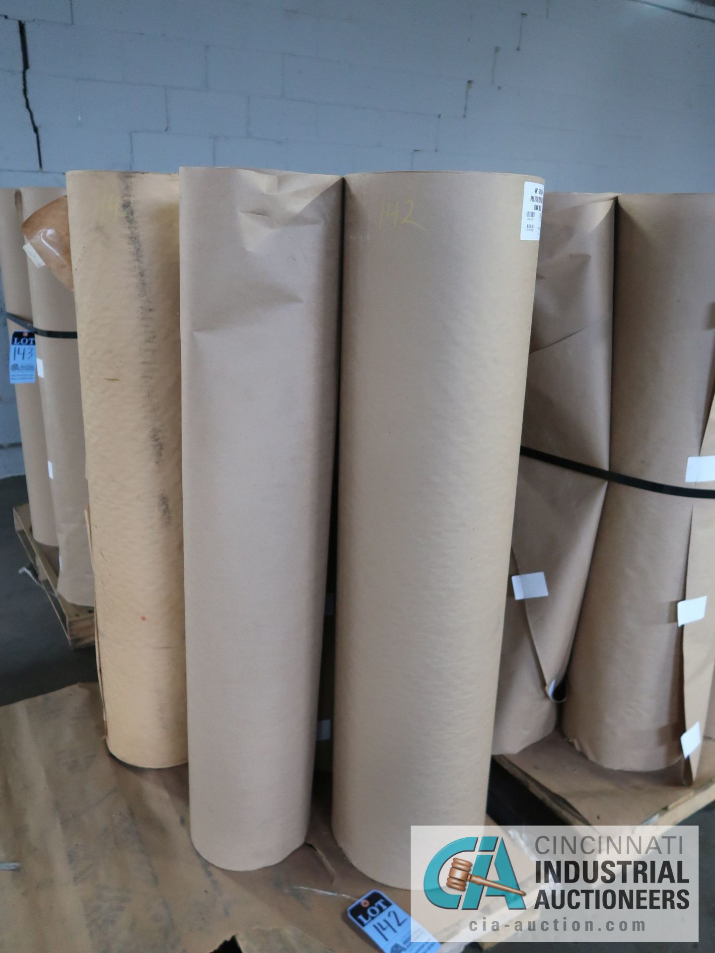 ROLLS 48" W X 1500' POLYCOATED KRAFT PAPER