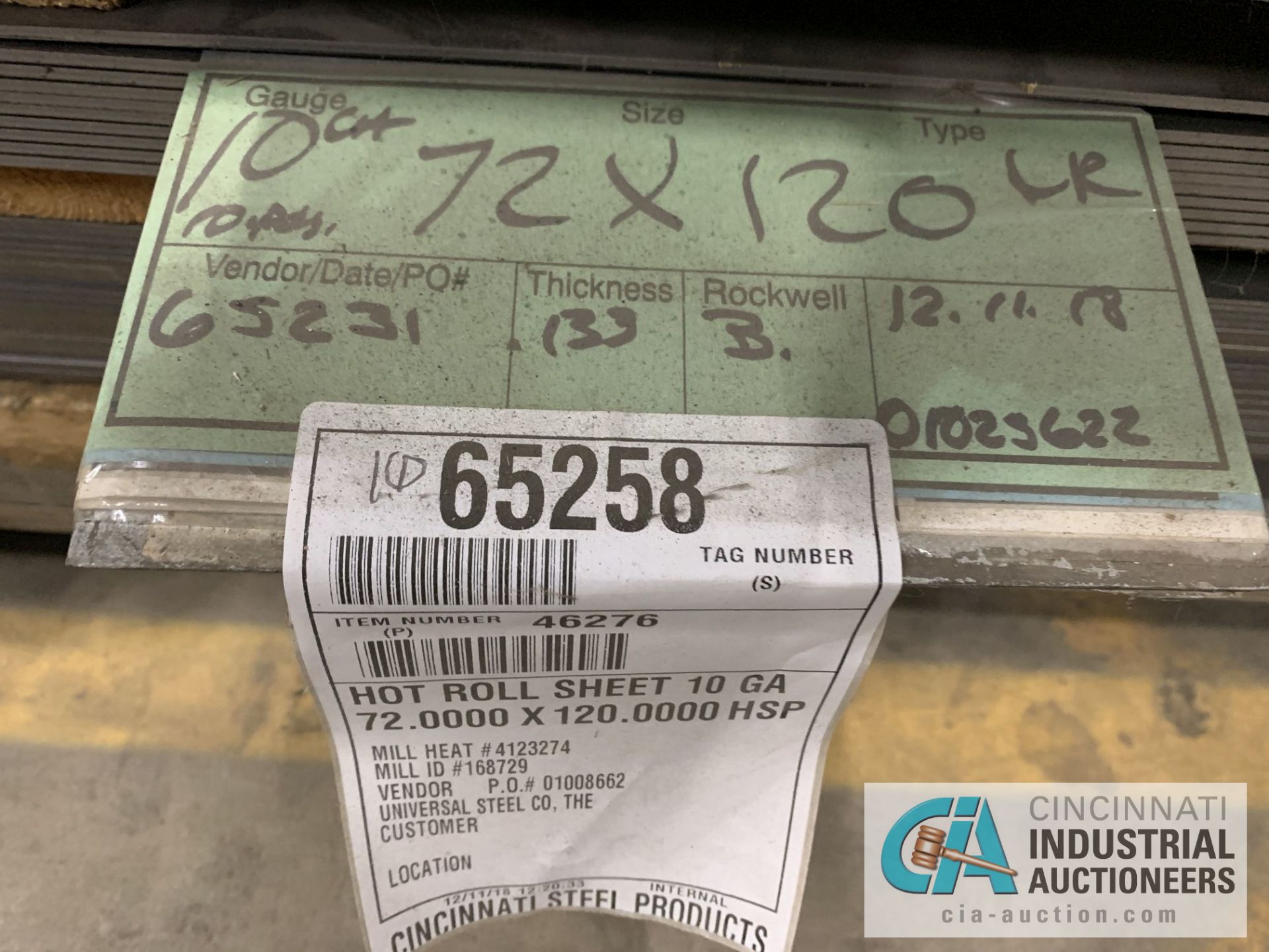 (LOT) APPROX. 29,548 LBS. UNCOATED SHEET STEEL, 1-STACK, 5-BUNDLES, SEE INVENTORY FOR LISTING. - Image 4 of 6