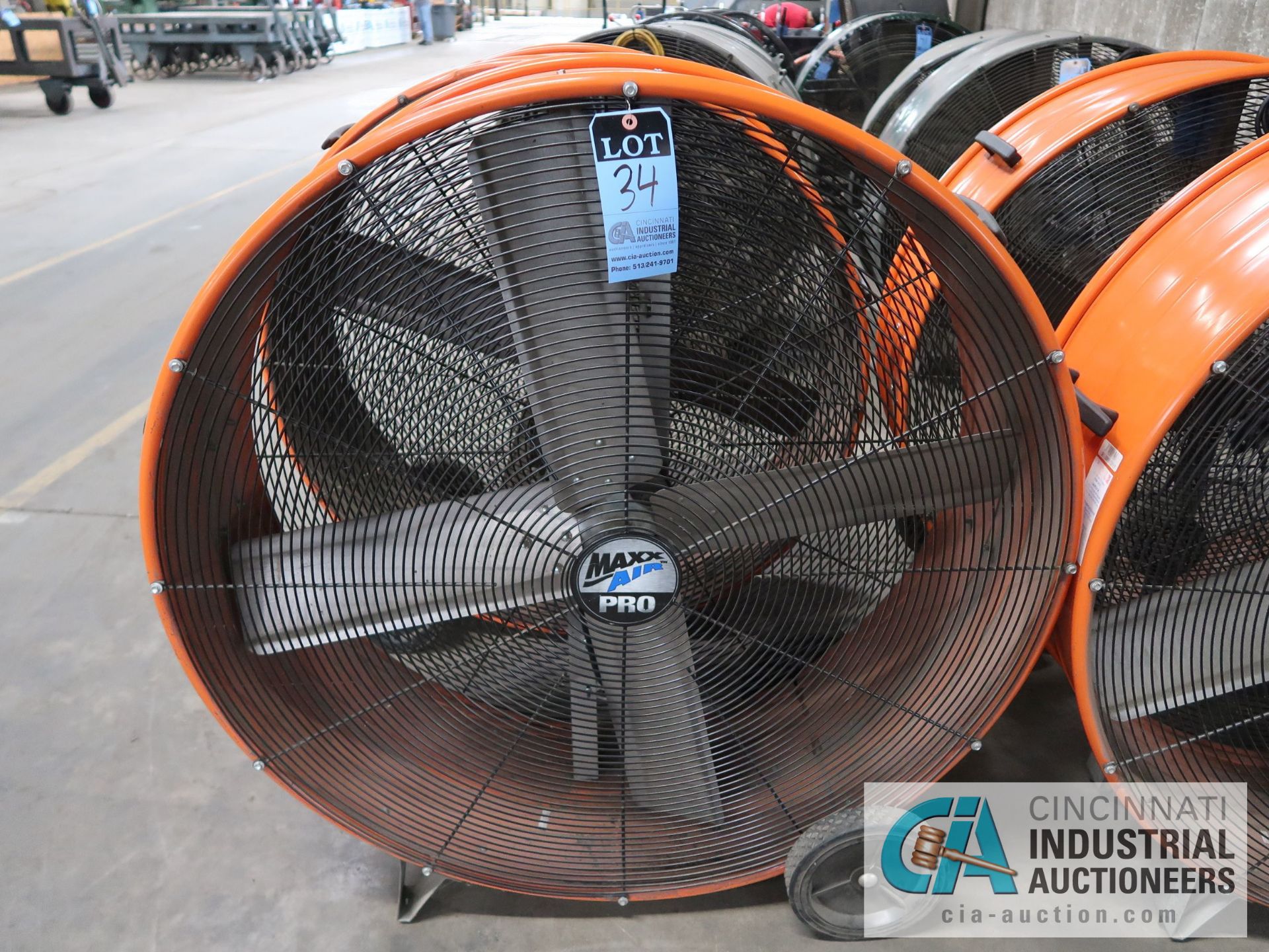 42" MAXX AIR PRO ORANGE PORTABLE DRUM FAN