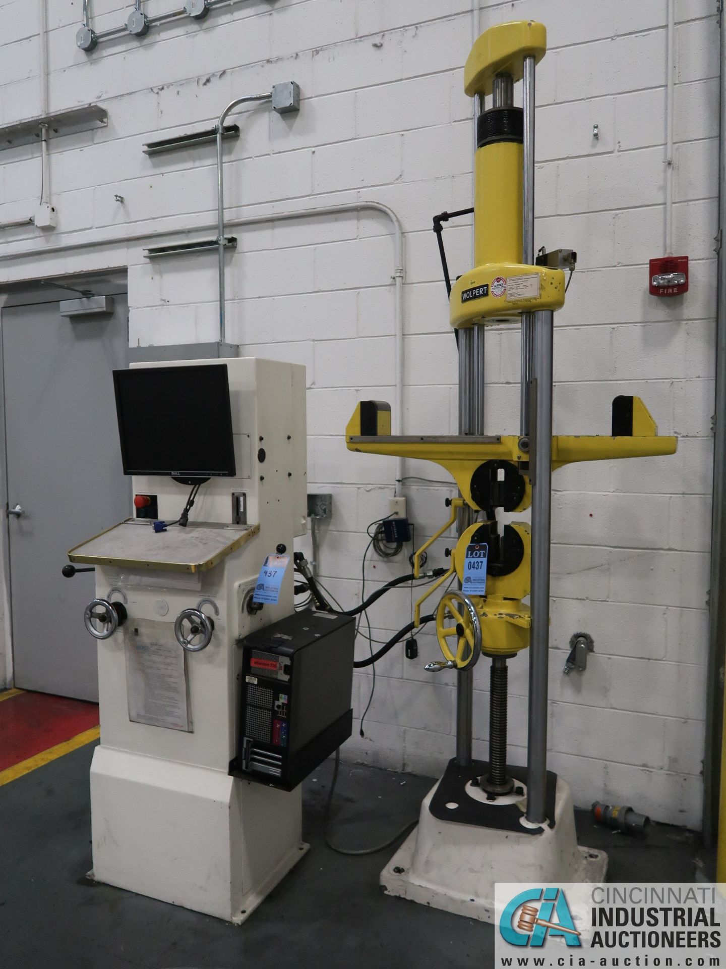 WOLPERT STATIC PUSH-OUT FORCE TEST MACHINE