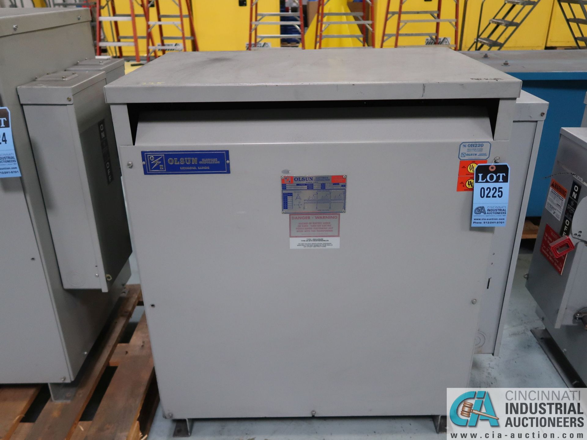 90 KVA OLSUN DRY TYPE TRANSFORMER *$25.00 RIGGING FEE DUE TO INDUSTRIAL SERVICES AND SALES*