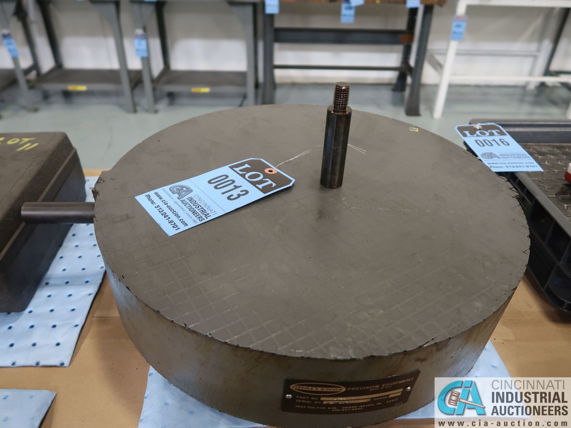 18" DIA. X 4" THICK CHALLENGE MODEL LR-1804 LAPPING PLATE