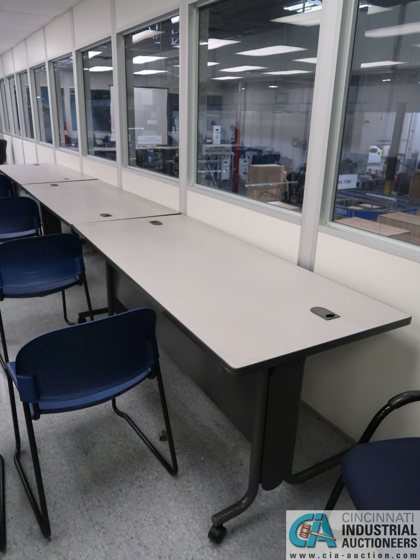 MISCELLANEOUS SIZE LAMINATE TOP TRAINING ROOM TABLES
