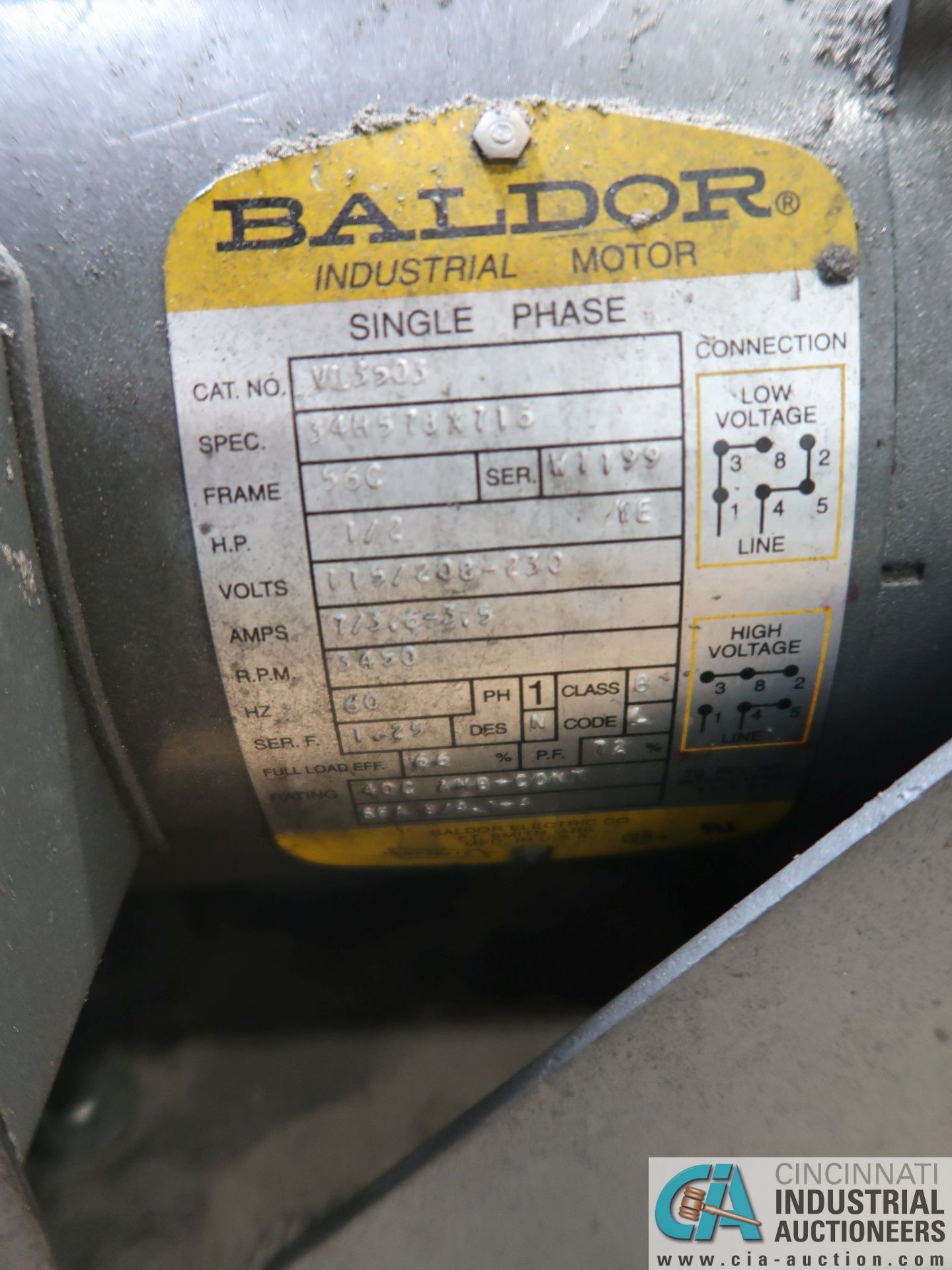 0.5 HP BLOWER MOTORS *$25.00 RIGGING FEE DUE TO INDUSTRIAL SERVICES AND SALES* - Image 2 of 2