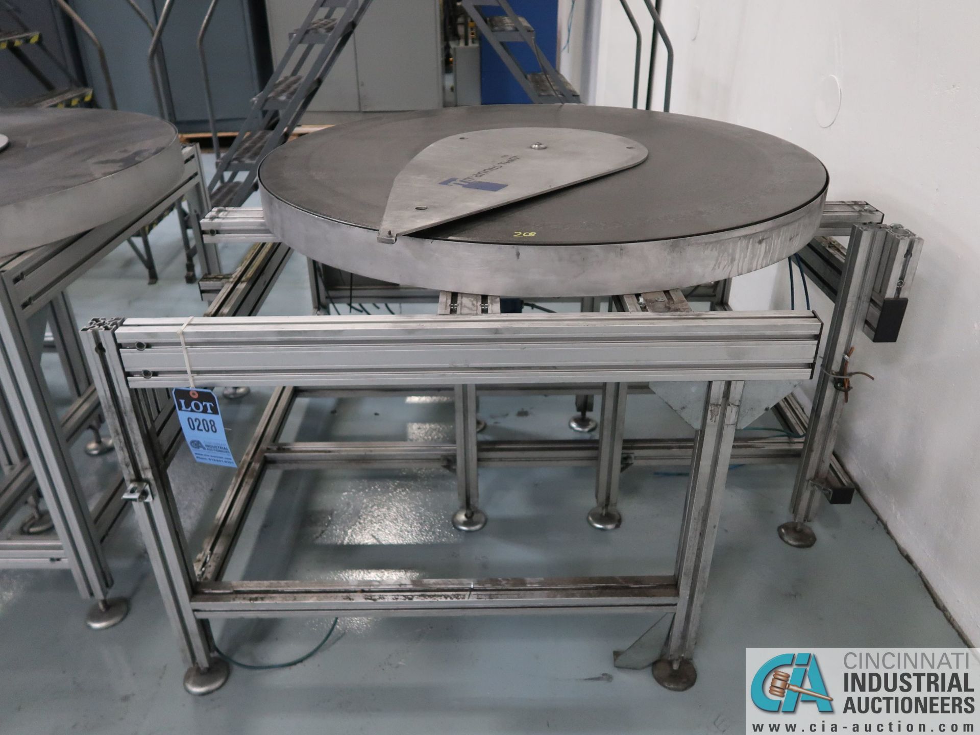 50" DIA. STEEL TURNTABLE WITH ALUMINUM FRAME *$25.00 RIGGING FEE DUE TO INDUSTRIAL SERVICES AND SA