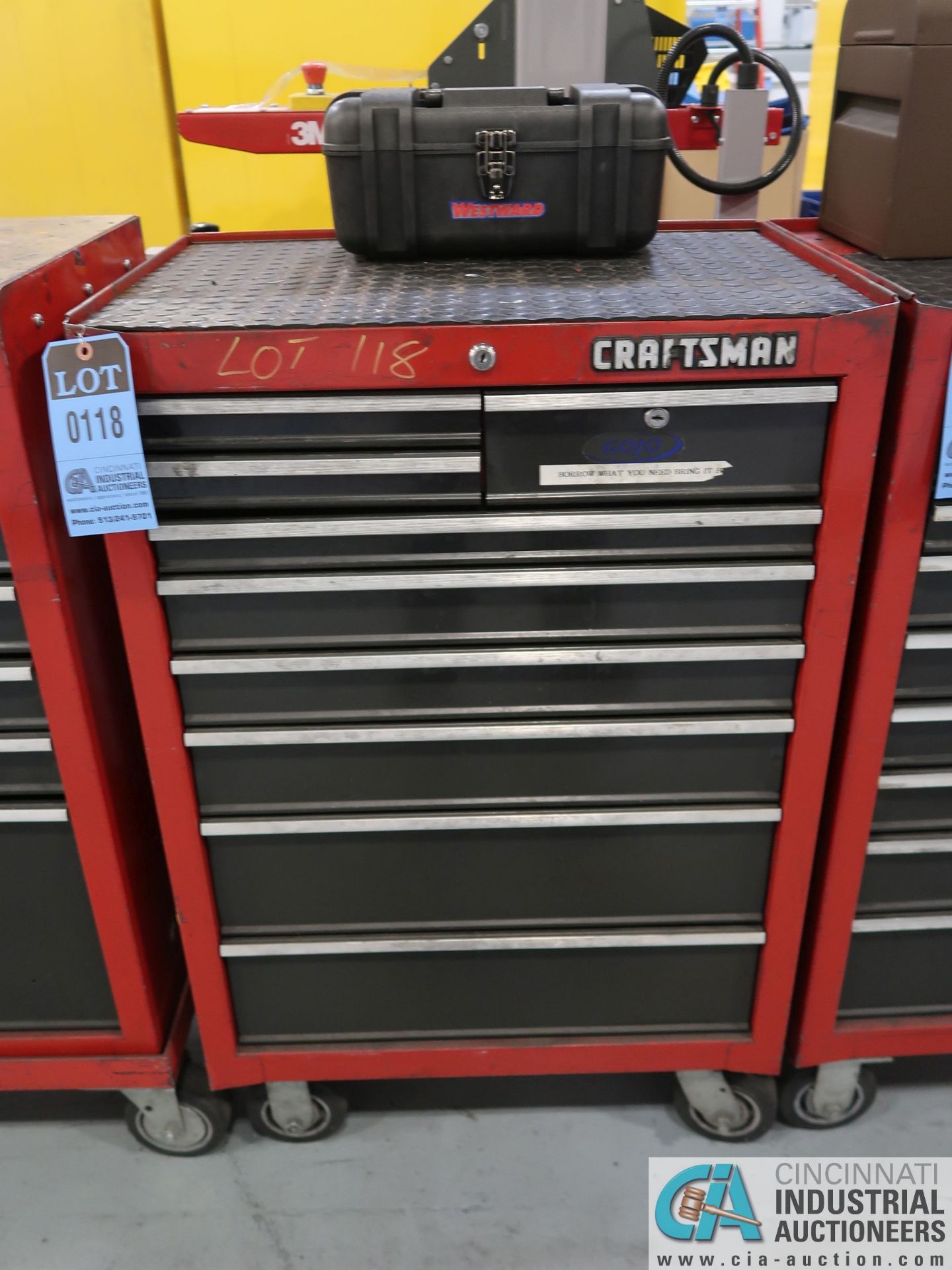 NINE-DRAWER CRAFTSMAN PORTABLE TOOL CHEST