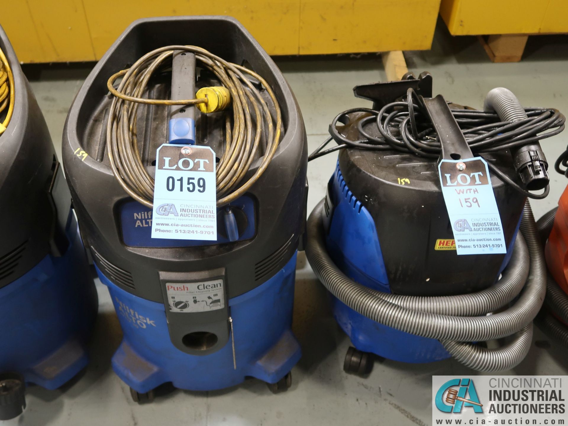 NILFISK MODEL ATTIX 30-OHPC & NILFISK AERO 21-10 PORTABLE SHOP VACUUMS