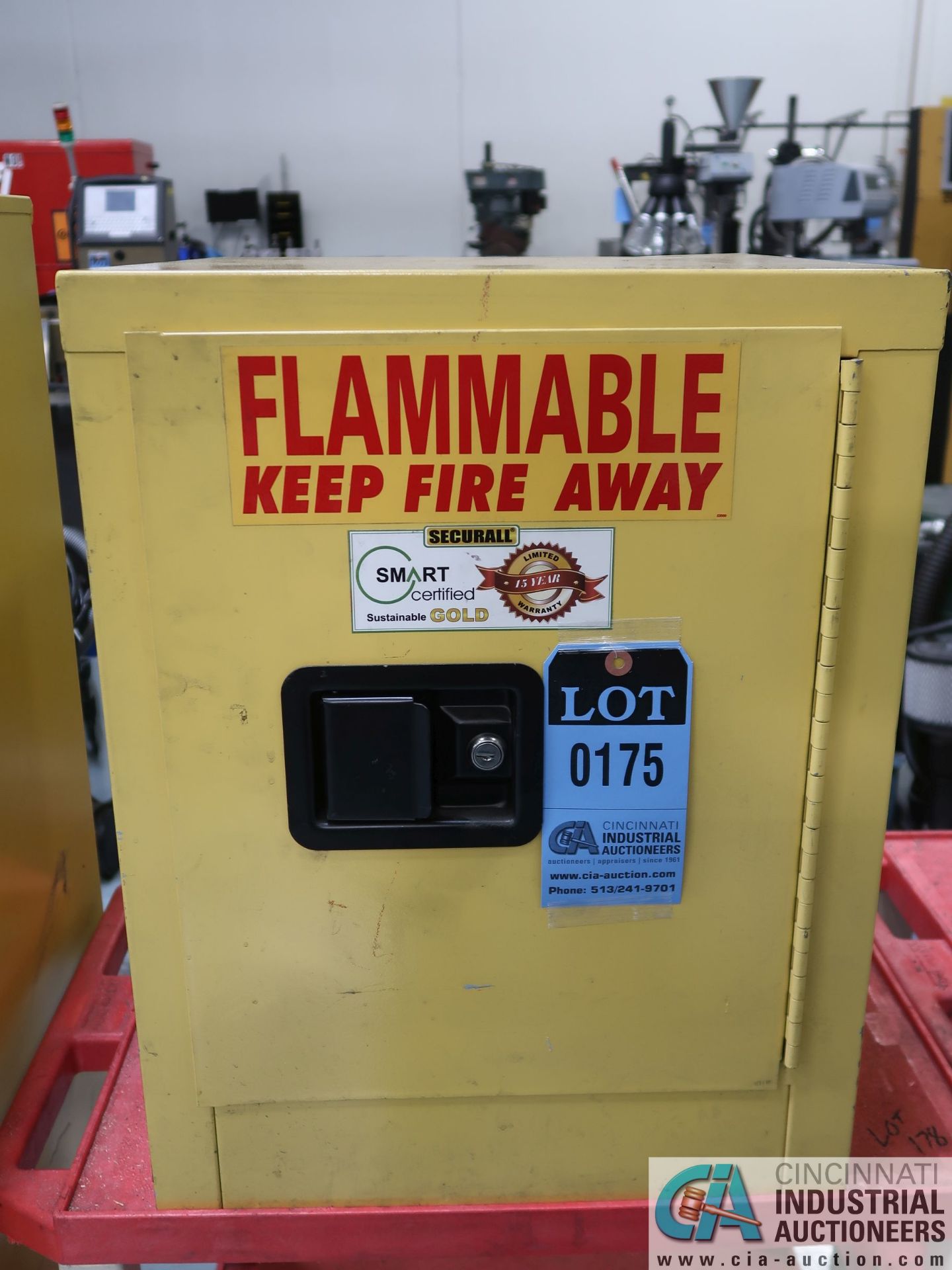 17" X 17" X 22" HIGH SECURALL BENCH TOP FLAMMABLE LIQUID SAFETY STORAGE CABINET