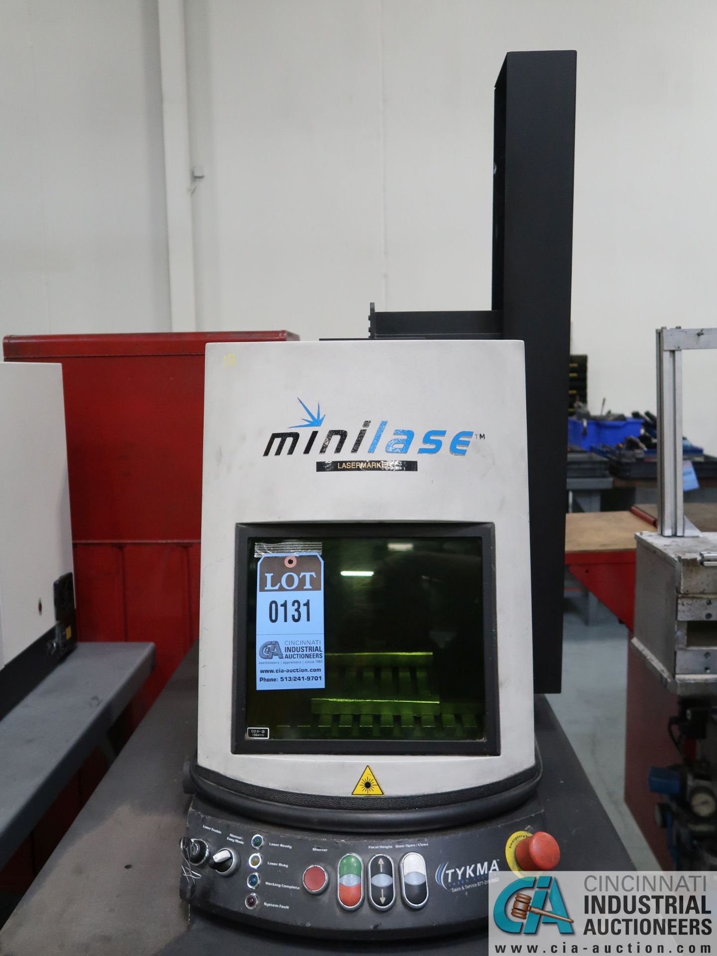 TYMKA TYPE MINILASE BENCH TOP LASER MARKER; S/N M12011046, WITH BENCH (NEW 2012) *$50.00 RIGGING