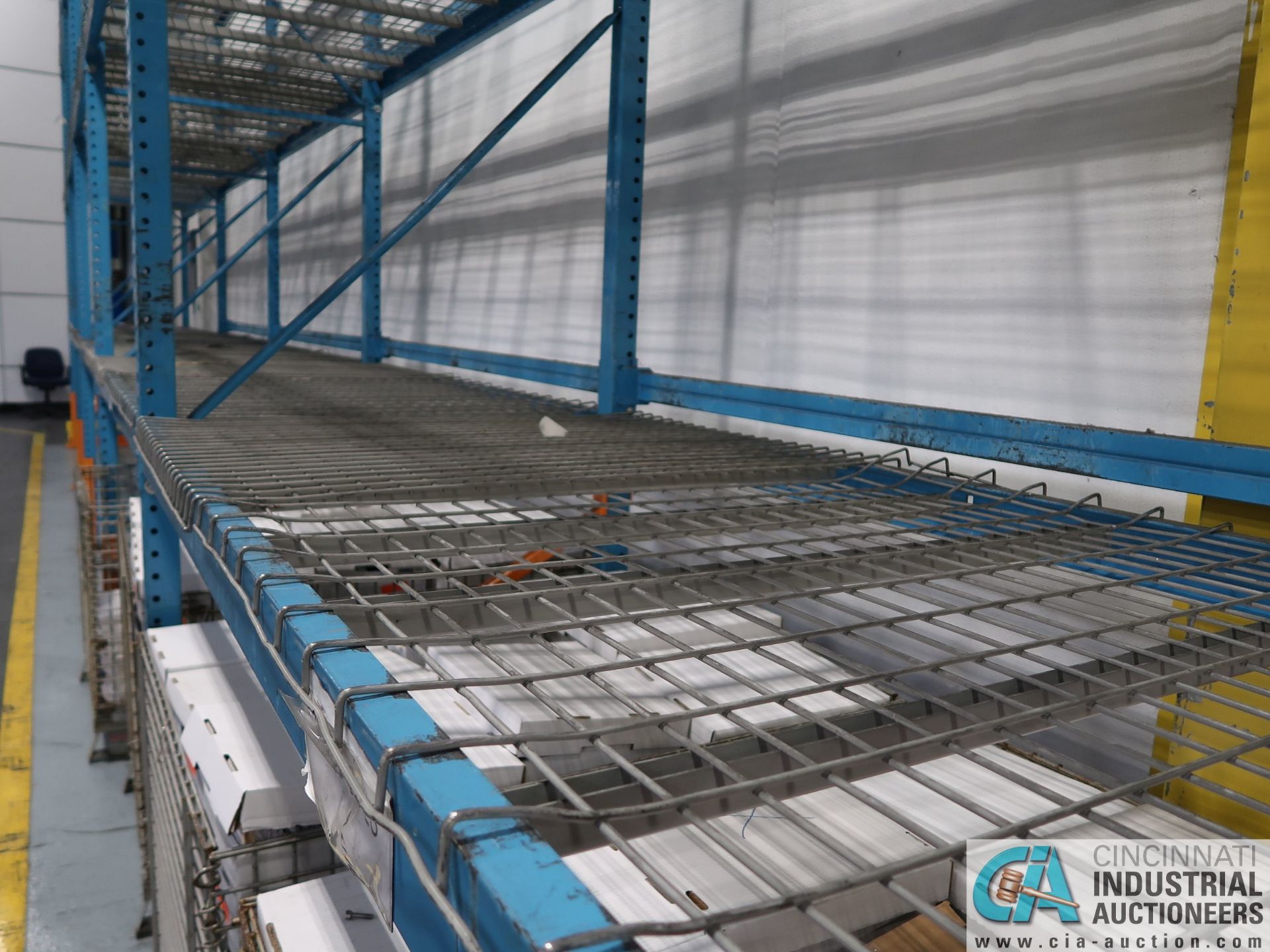 SECTIONS 48" X 92" X 16' HIGH TEAR DROP ADJUSTABLE BEAM PALLET RACK WITH WIRE DECKINGS, (6) - Image 3 of 3
