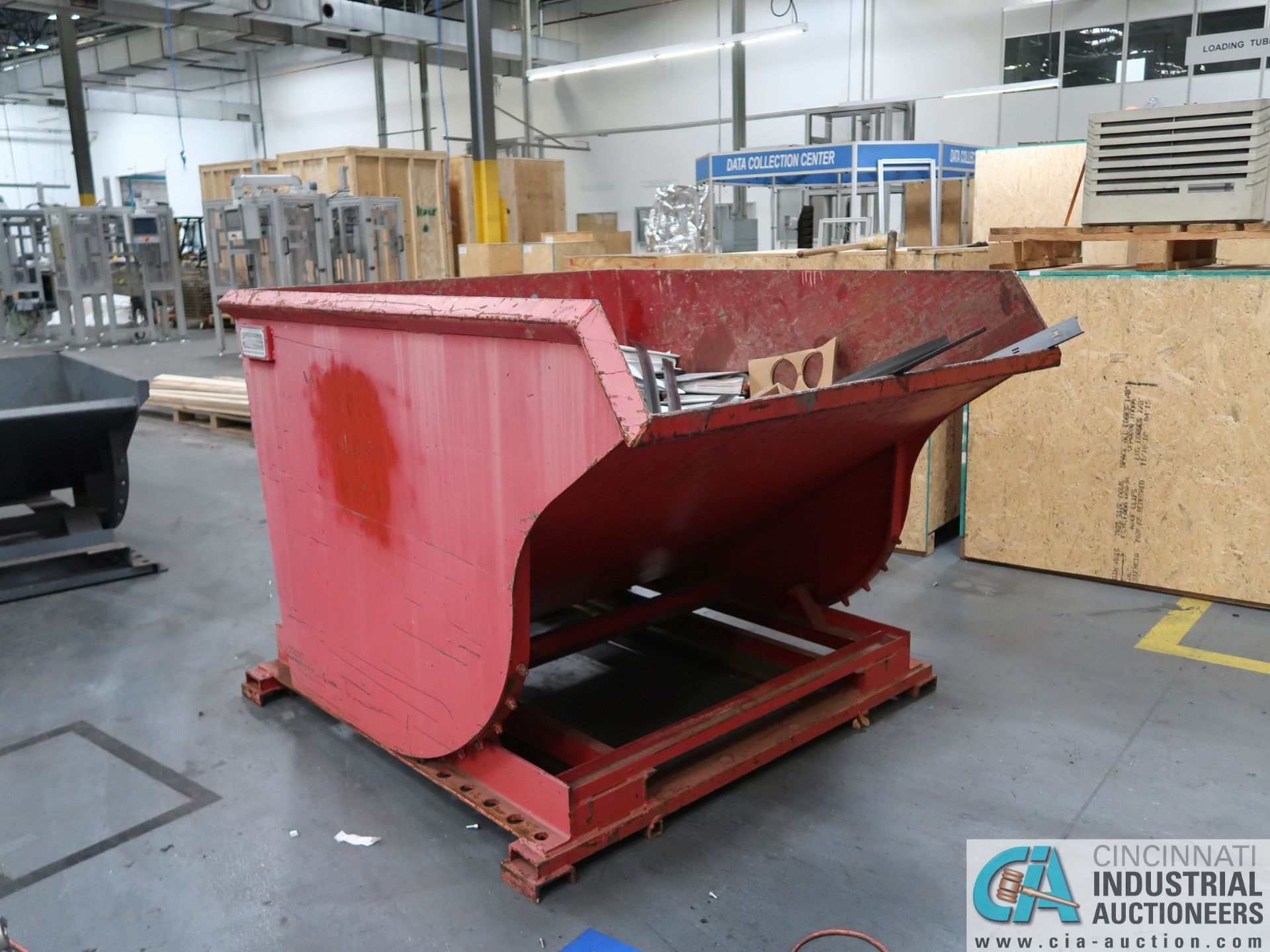 2 CUBIC YARD GALBRETH SELF-DUMPING HOPPER *$25.00 RIGGING FEE DUE TO INDUSTRIAL SERVICES AND SALES*