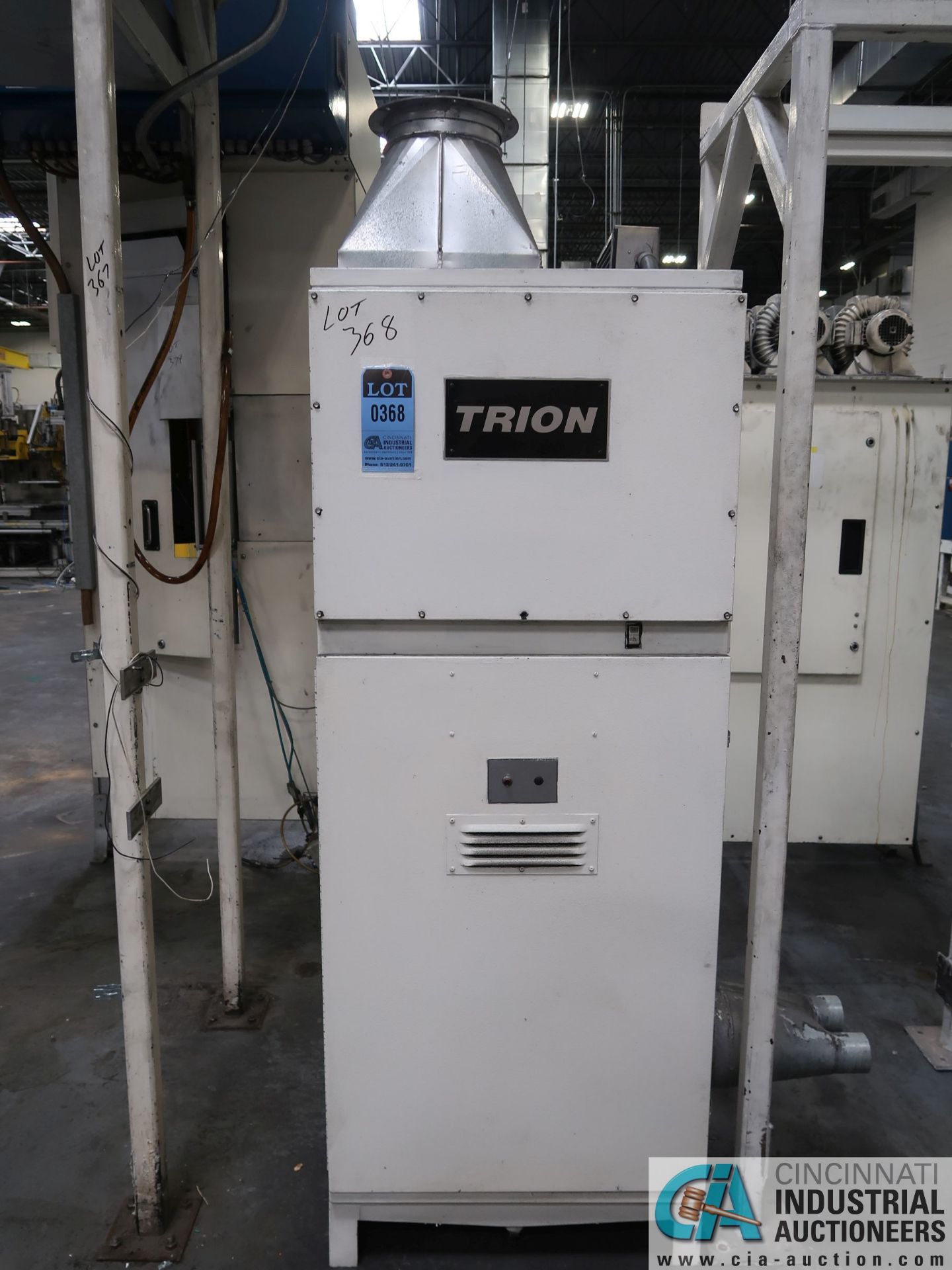 TRION MODEL MP2000-EC ELECTROSTATIC AIR CLEANER; S/N 445930-006, WITH STAND *$50.00 RIGGING FEE