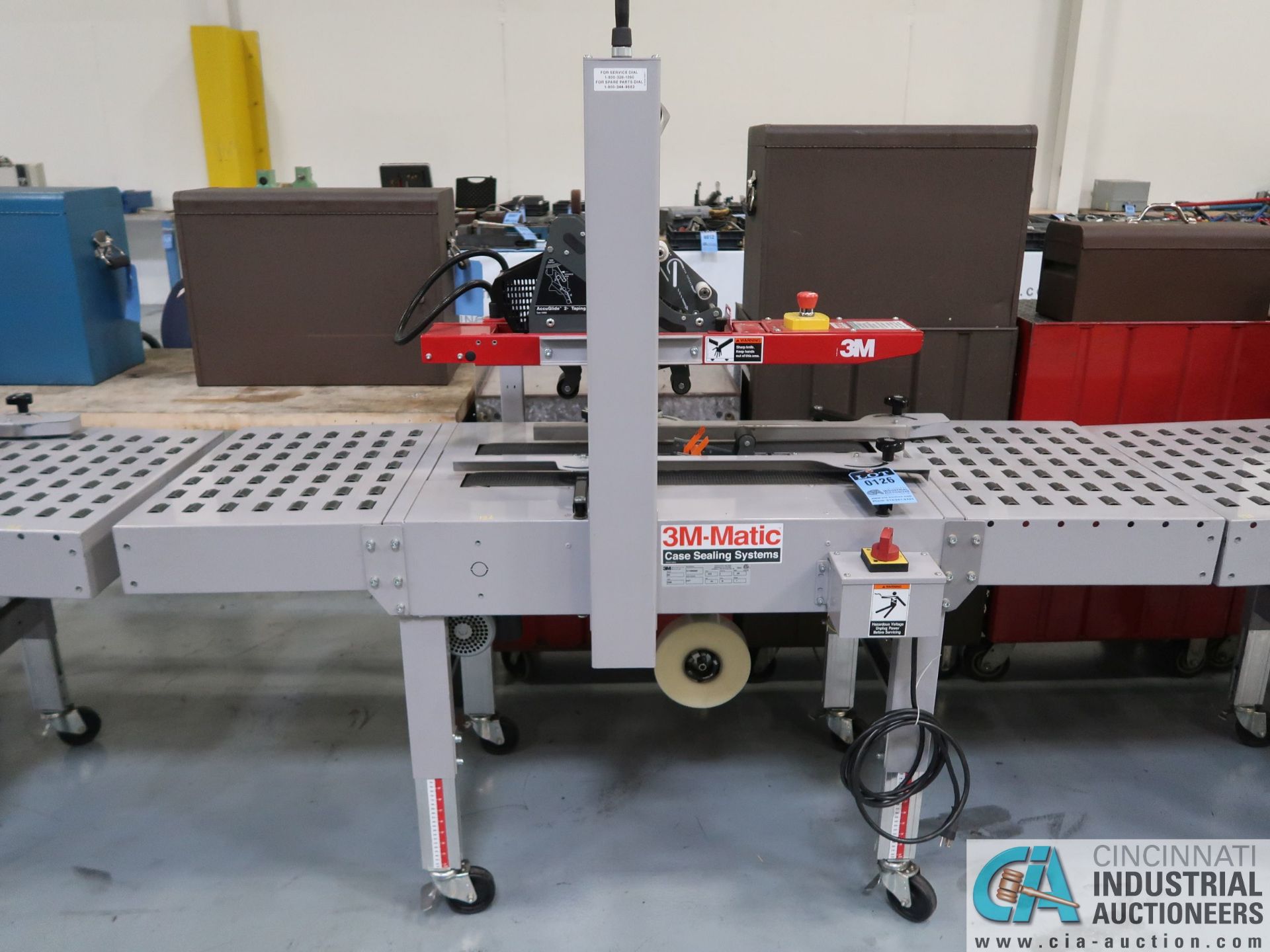 3M-MATIC MODEL A20 TYPE 10800 SEMI-AUTOMATIC CASE SEALER; S/N 51377 (NEW 2016) *$50.00 RIGGING FEE