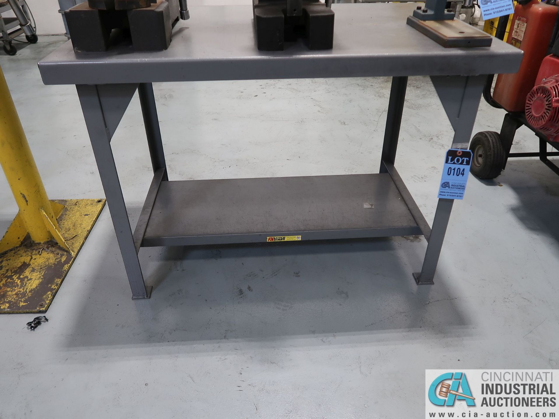 30" X 48" X 34" HIGH LITTLE GIANT HEAVY DUTY WELDED STEEL WORKBENCH ** DELAYED REMOVAL 5-20-2020 **