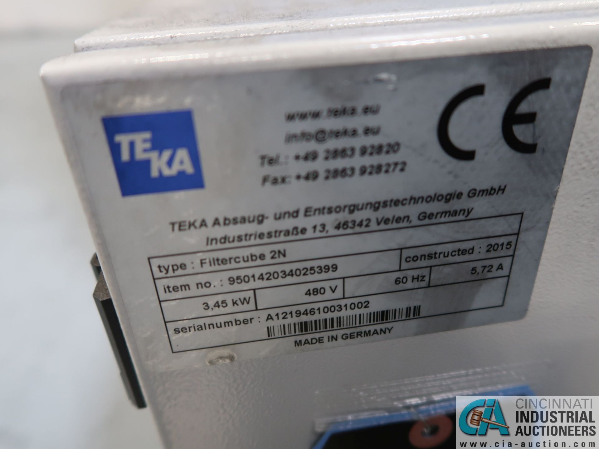 TEKA TYPE FILTERCUBE 2N LASER FILTER SYSTEM; S/N N/A (NEW 2015 APPROX.) *$50.00 RIGGING FEE - Image 3 of 3